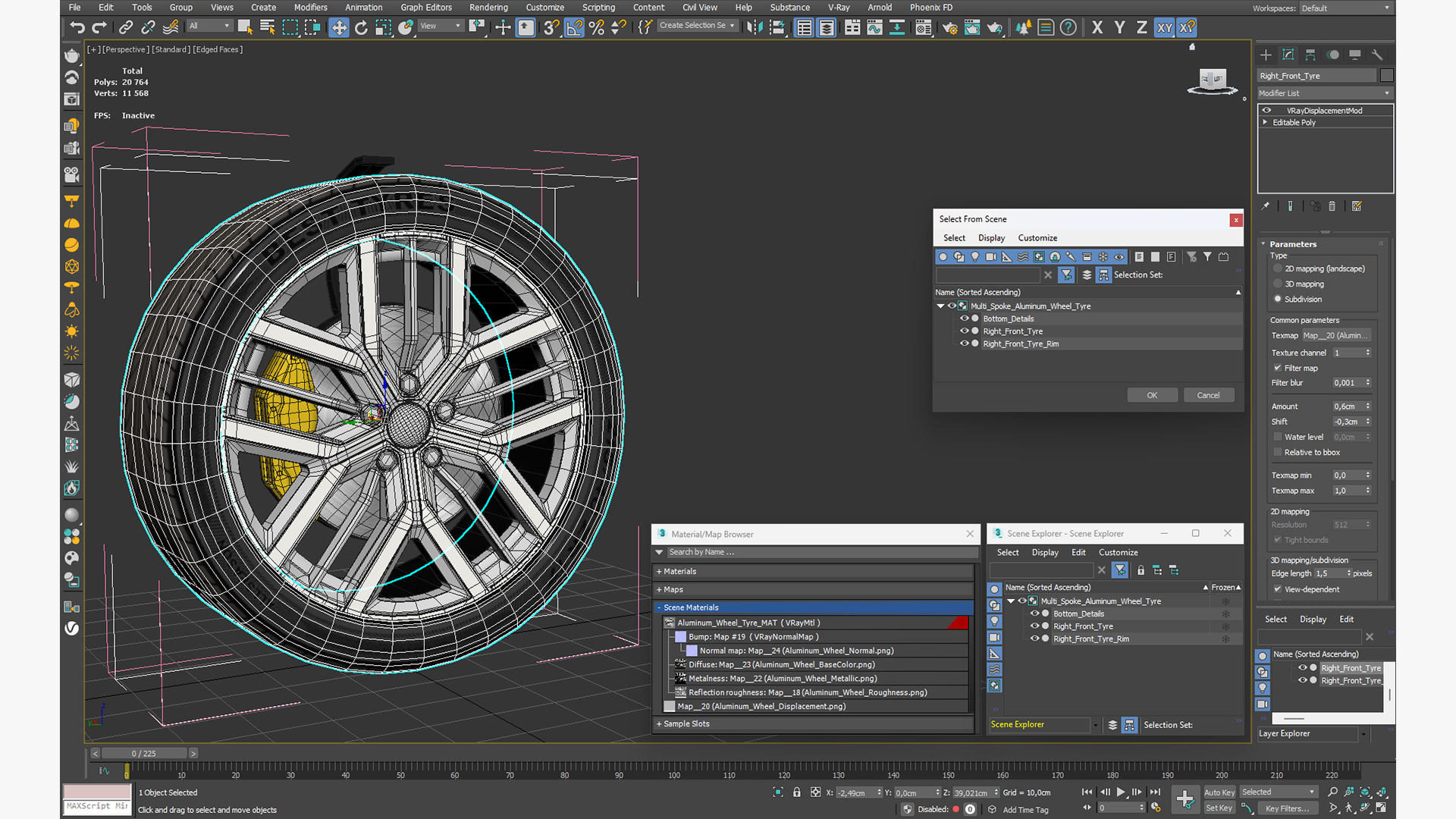 Multi Spoke Aluminum Wheel Tyre - view 8