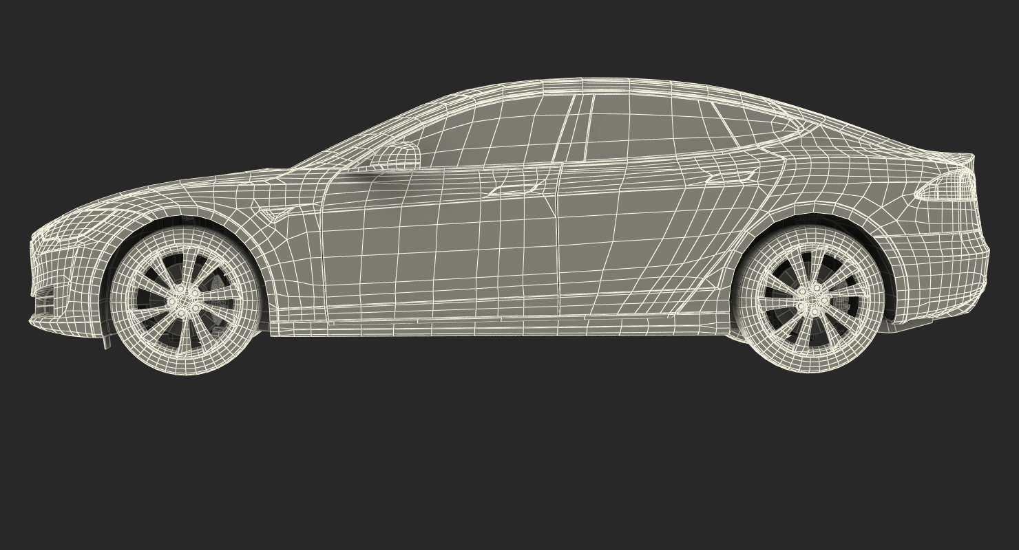 3D Tesla Model S 60 2017