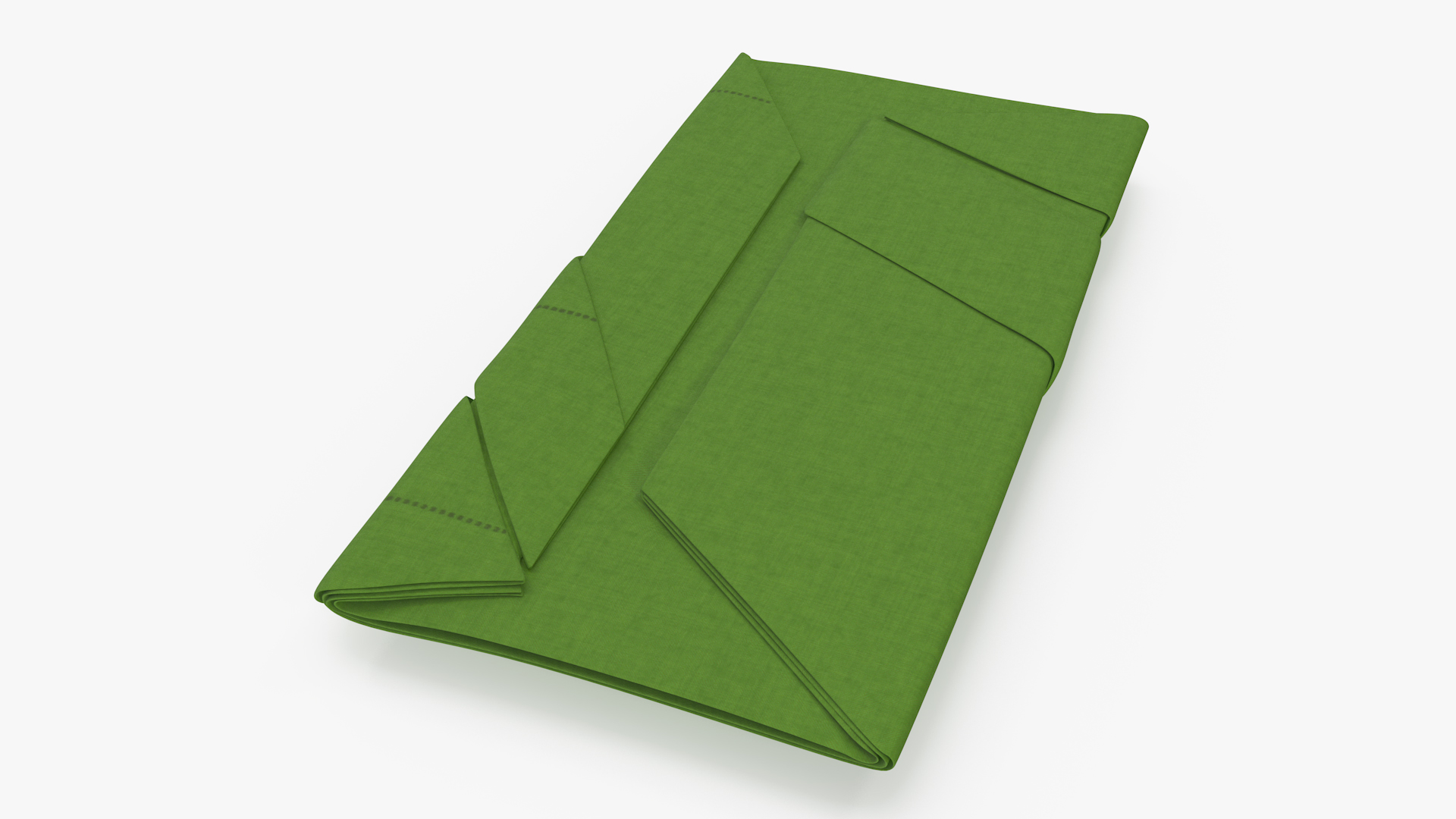 Buffet Napkin Fold Green 3D model