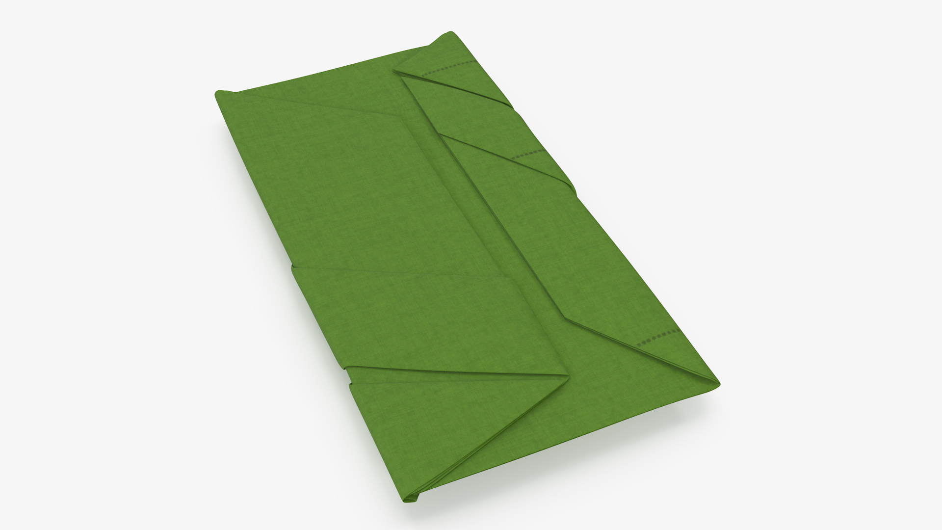 Buffet Napkin Fold Green 3D model