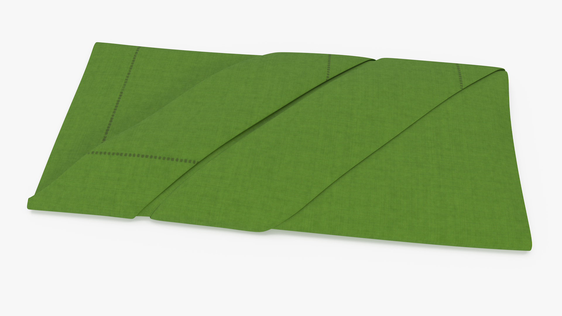 Buffet Napkin Fold Green 3D model