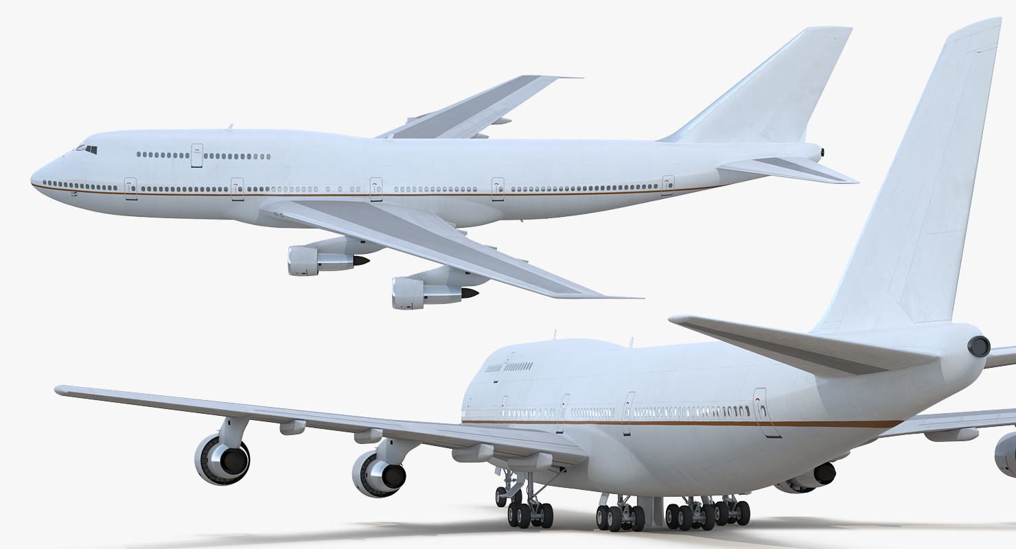 Boeing 747 300 Generic Rigged 3D model