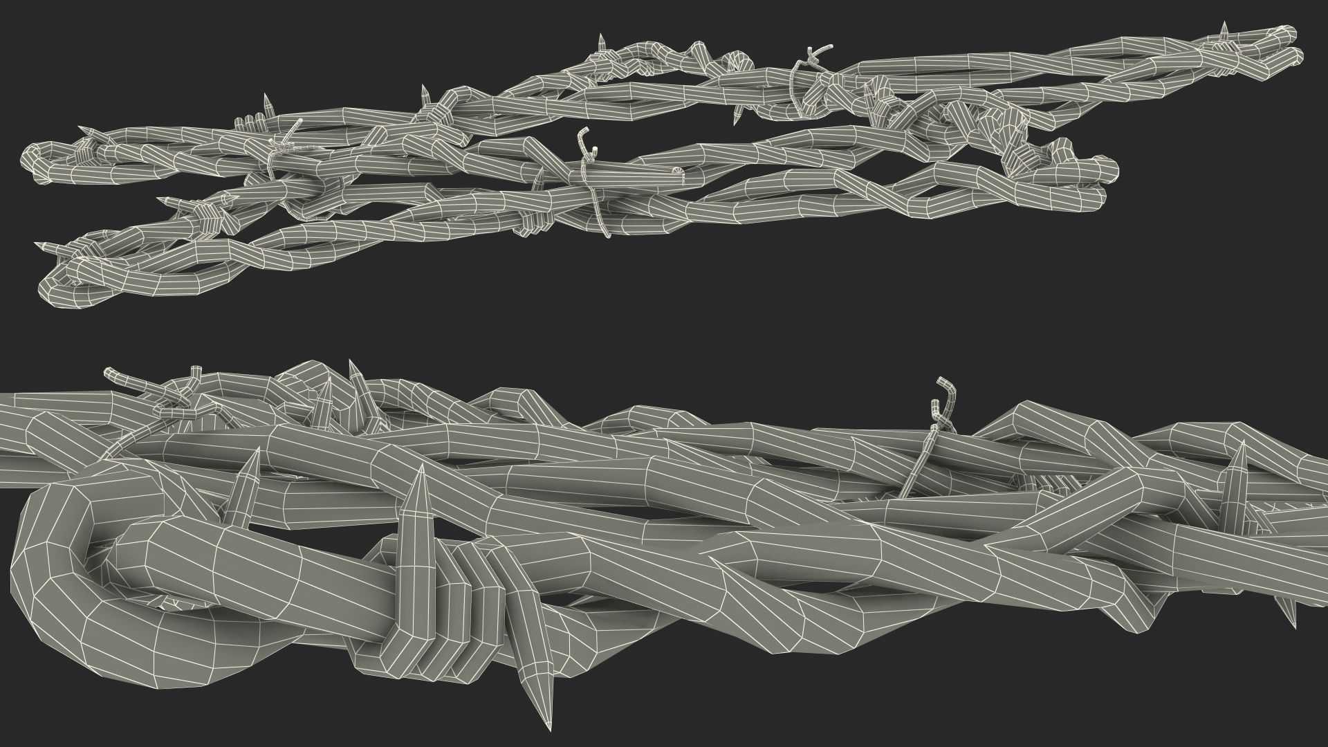 3D Barbed Wire Star