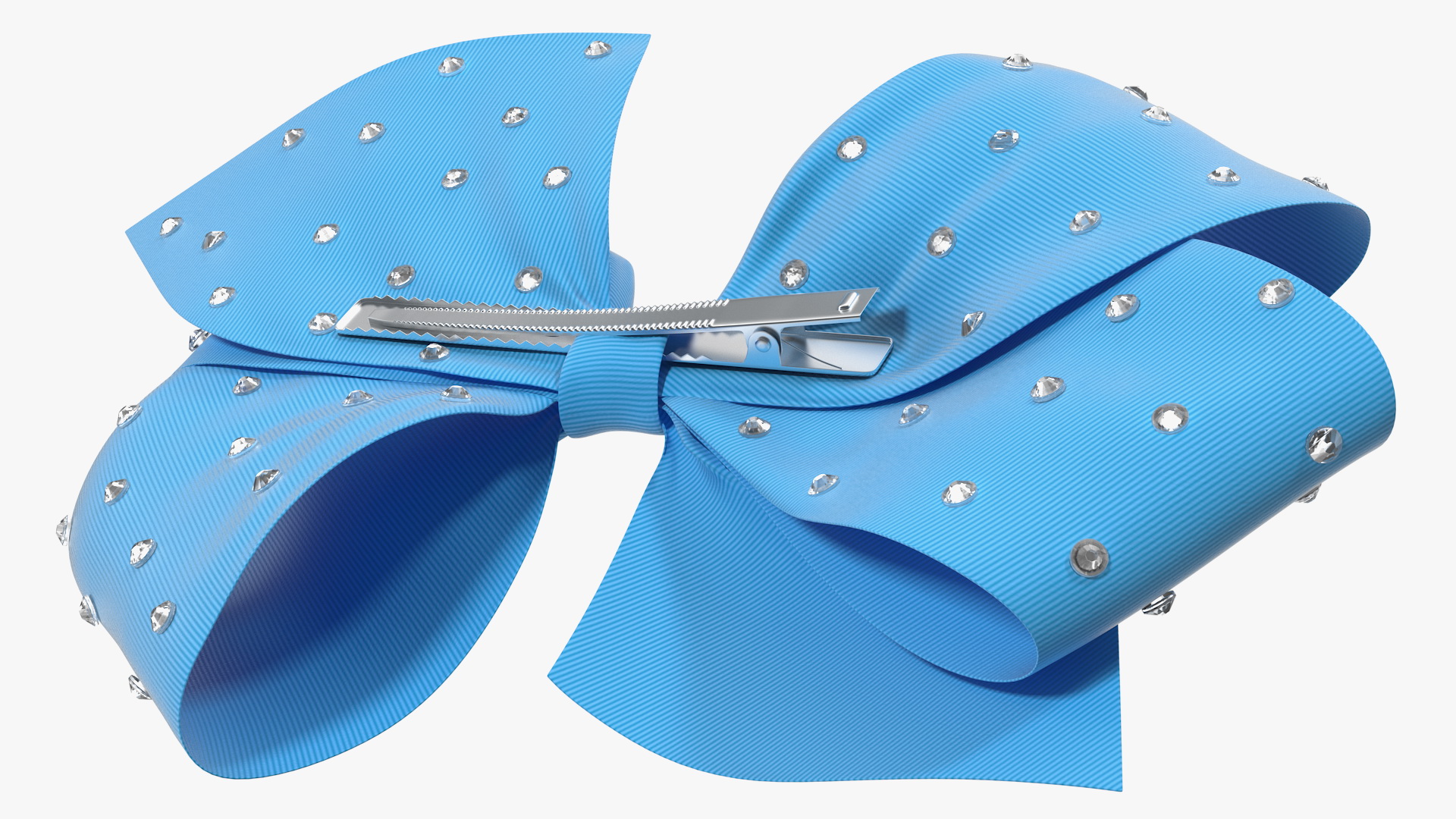 3D Large Hair Bow with Rhinestones