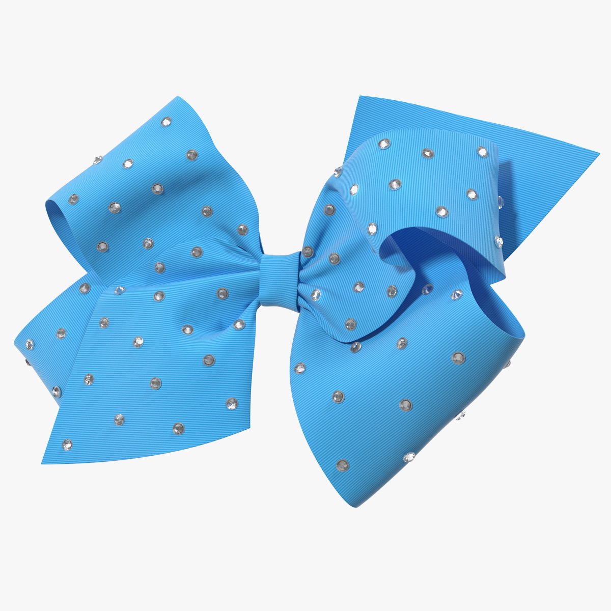 Large Hair Bow with Rhinestones