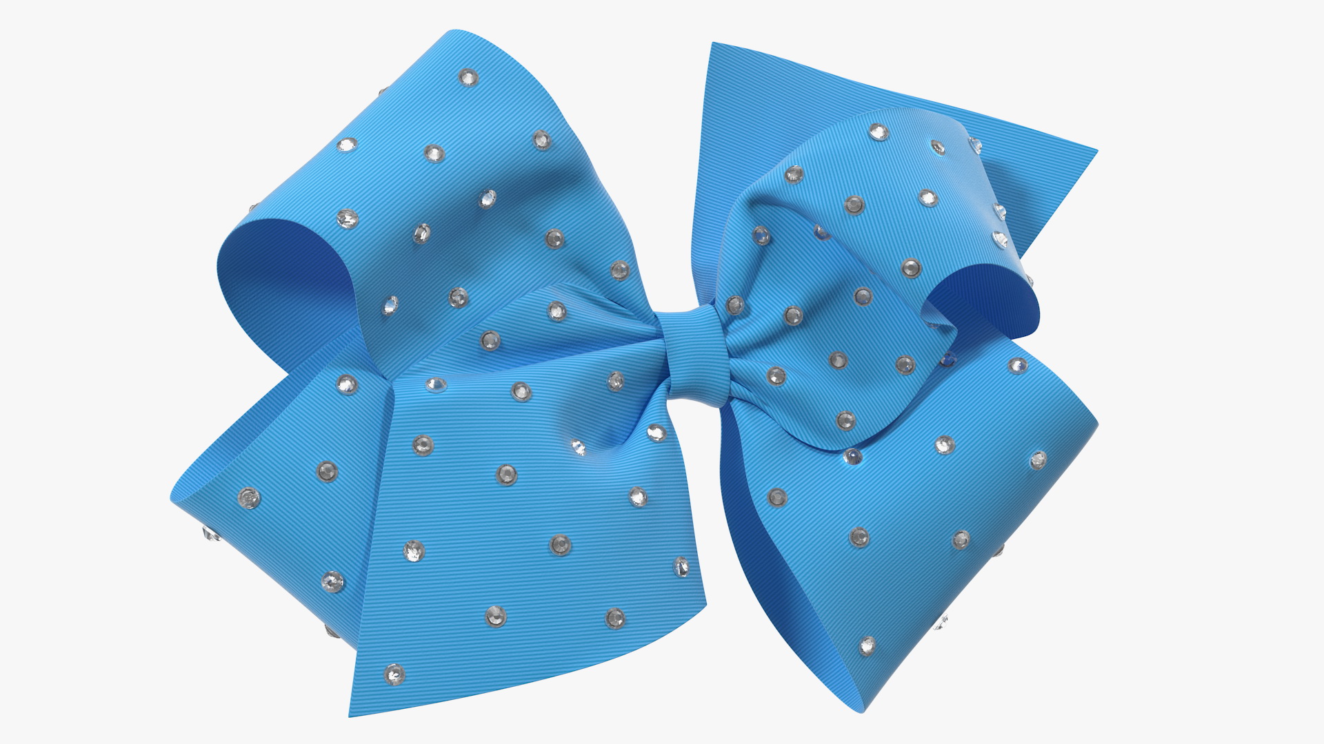 3D Large Hair Bow with Rhinestones