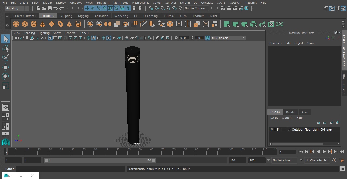 Outdoor Floor Light 3D model