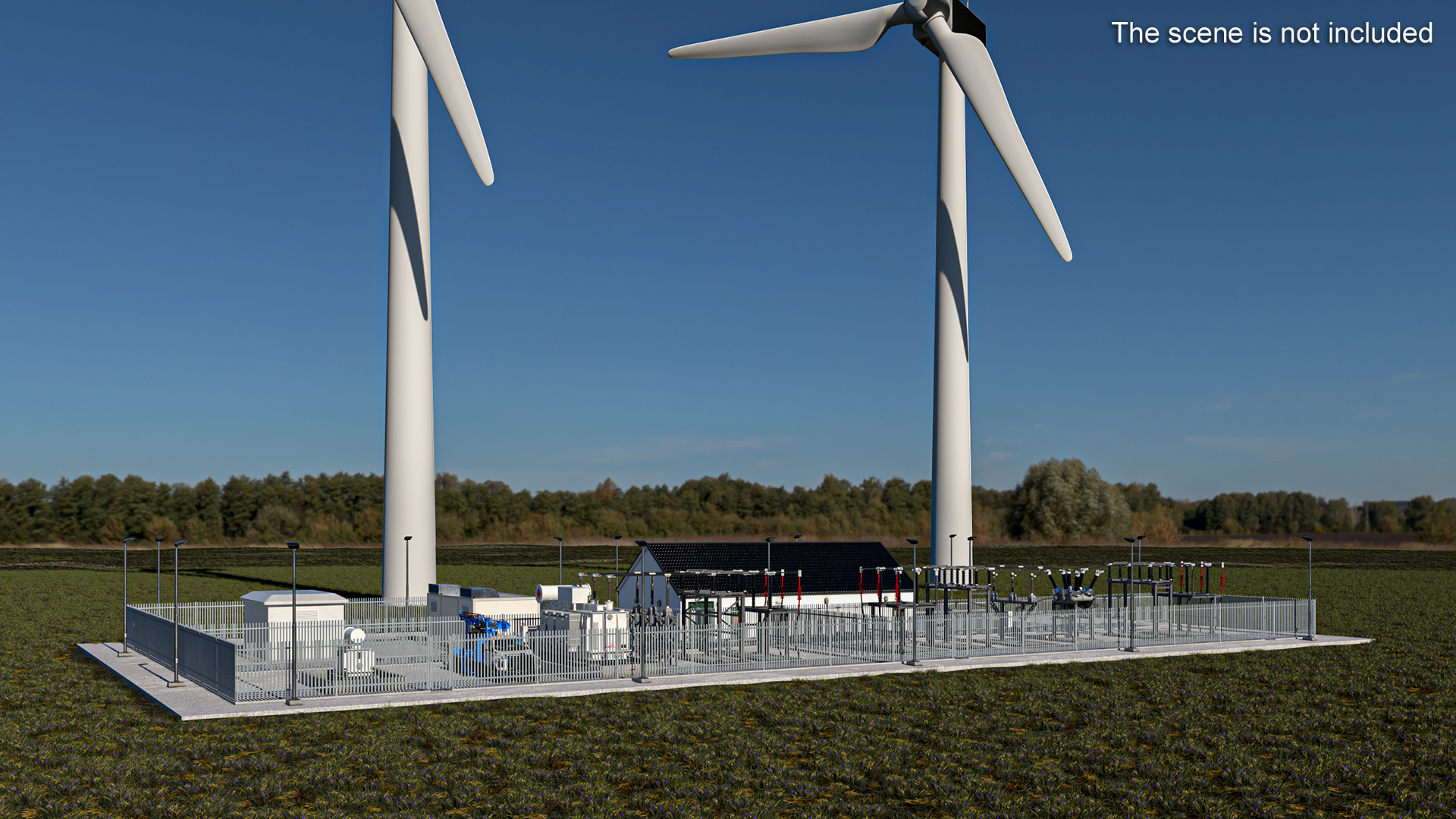 3D model Wind Farm Substation