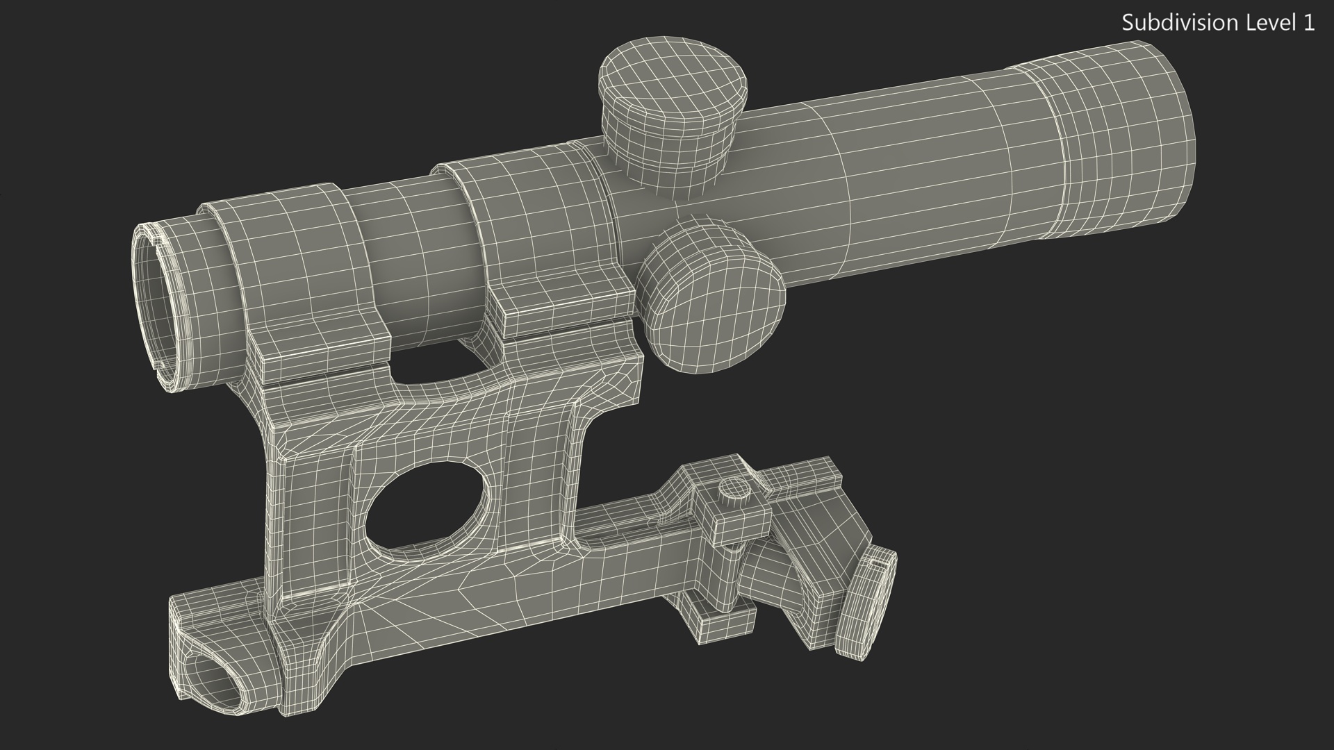 3D Mosin Nagant Scope model
