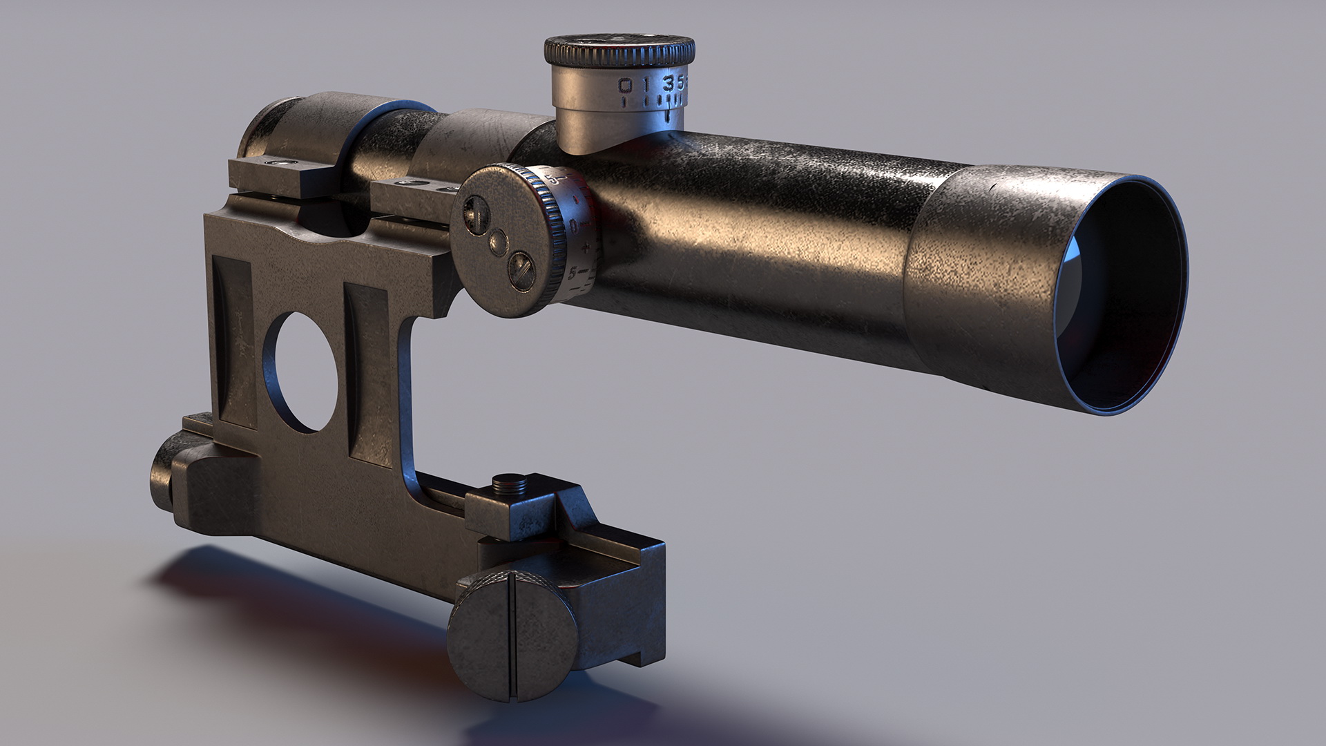 3D Mosin Nagant Scope model