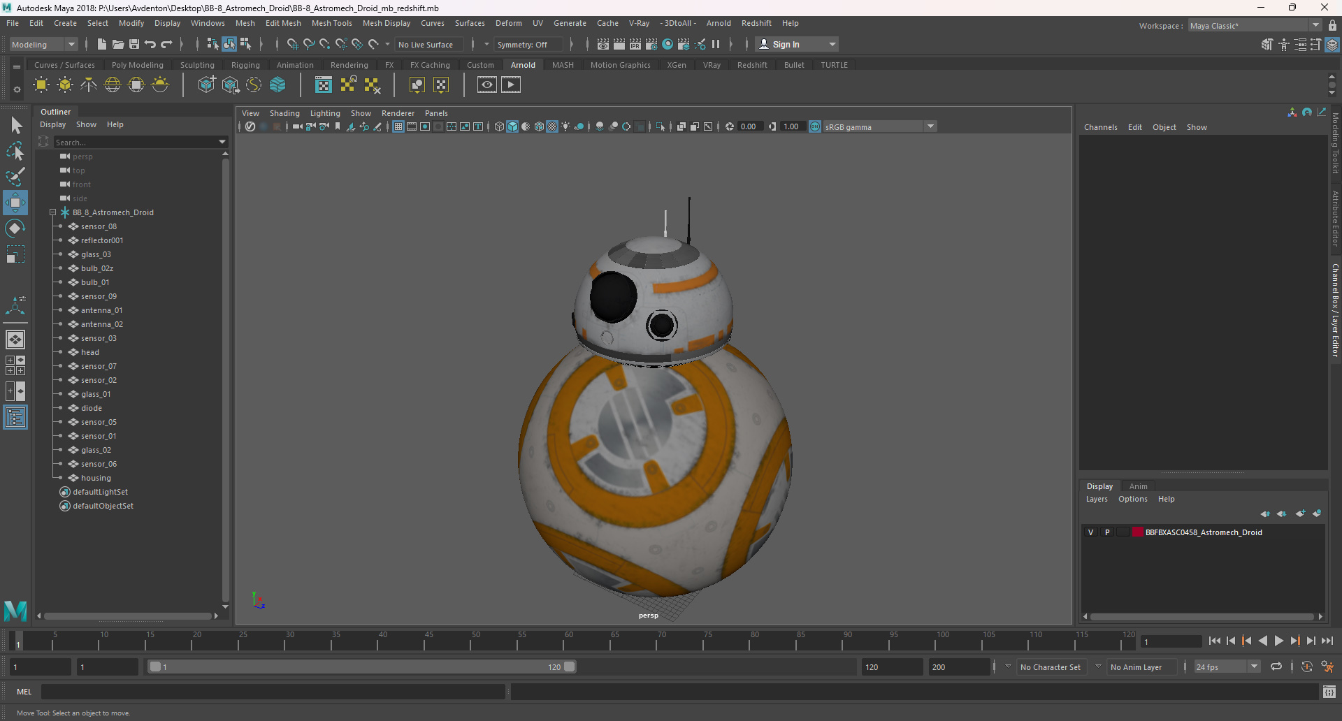 3D model BB-8 Astromech Droid