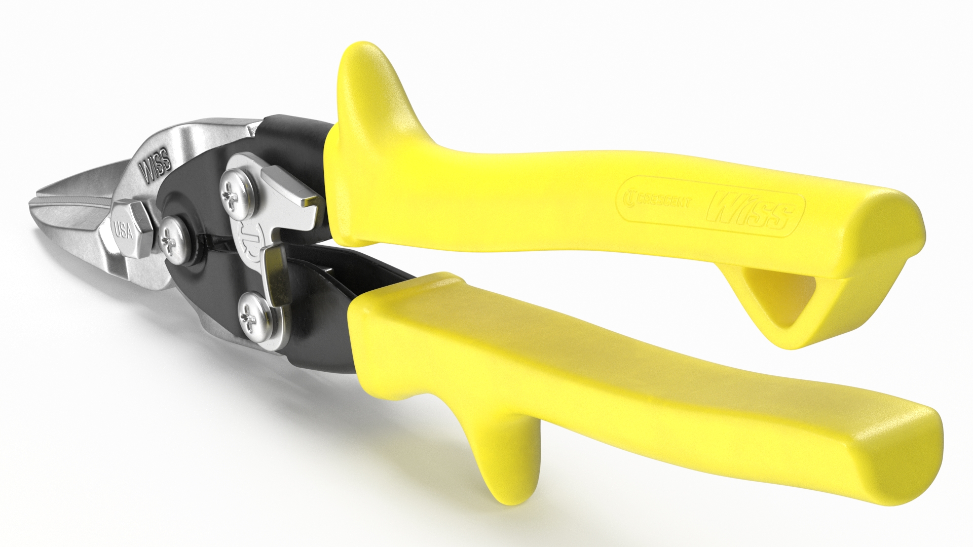 3D Metal Scissors Wiss Yellow
