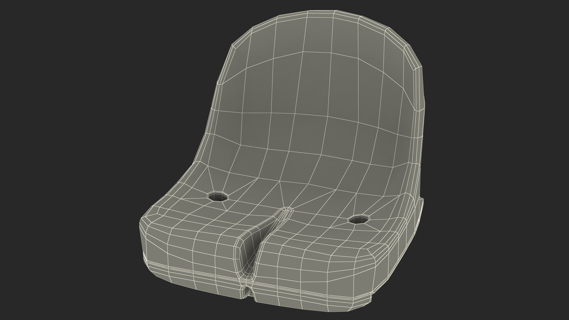 3D Green Stadium Seat model