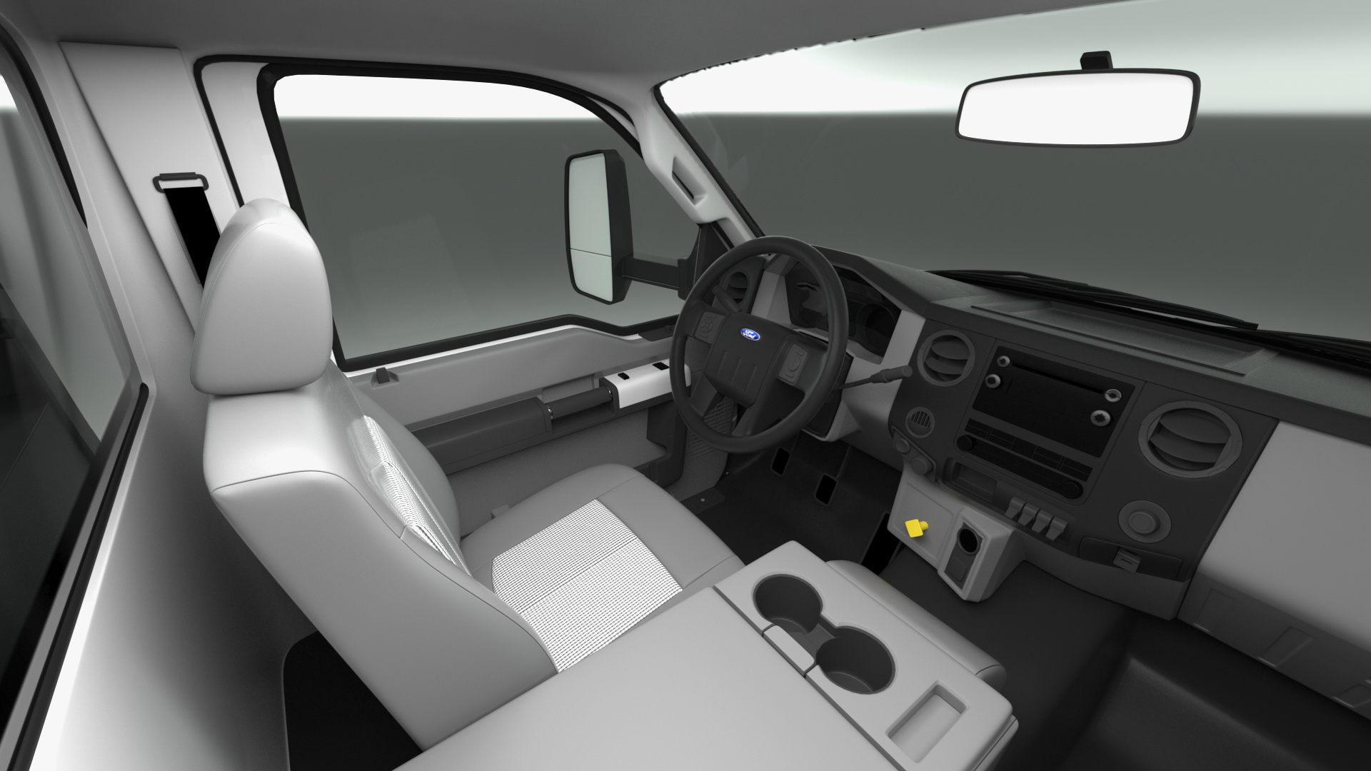 Ford F650 Tow Truck with Ford Focus Rigged 3D
