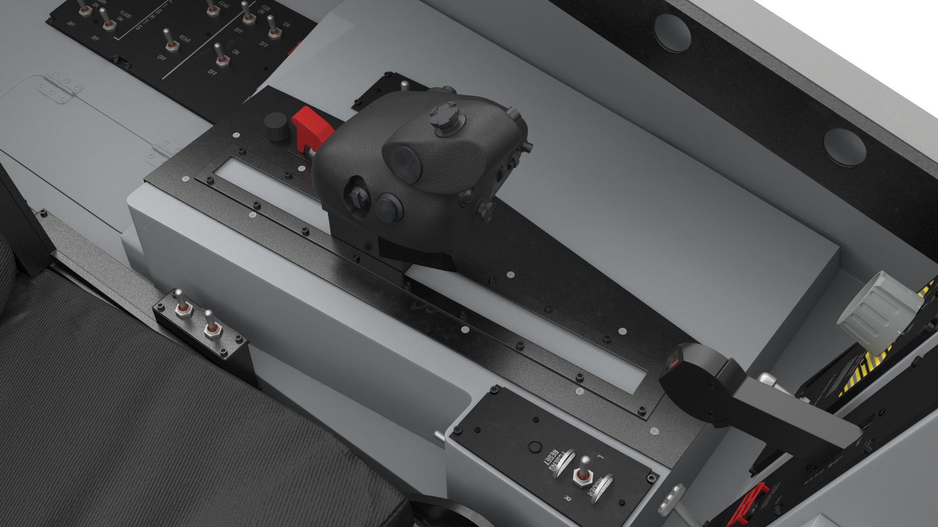 3D F-35 Fighter Cockpit Simulator Turned Off