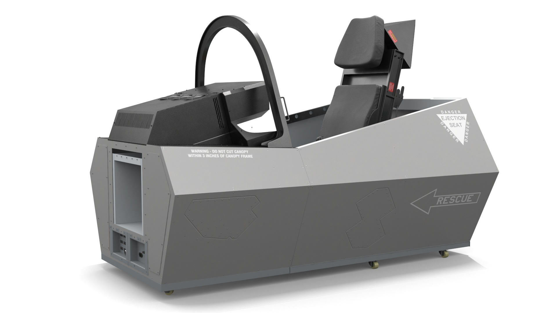 3D F-35 Fighter Cockpit Simulator Turned Off