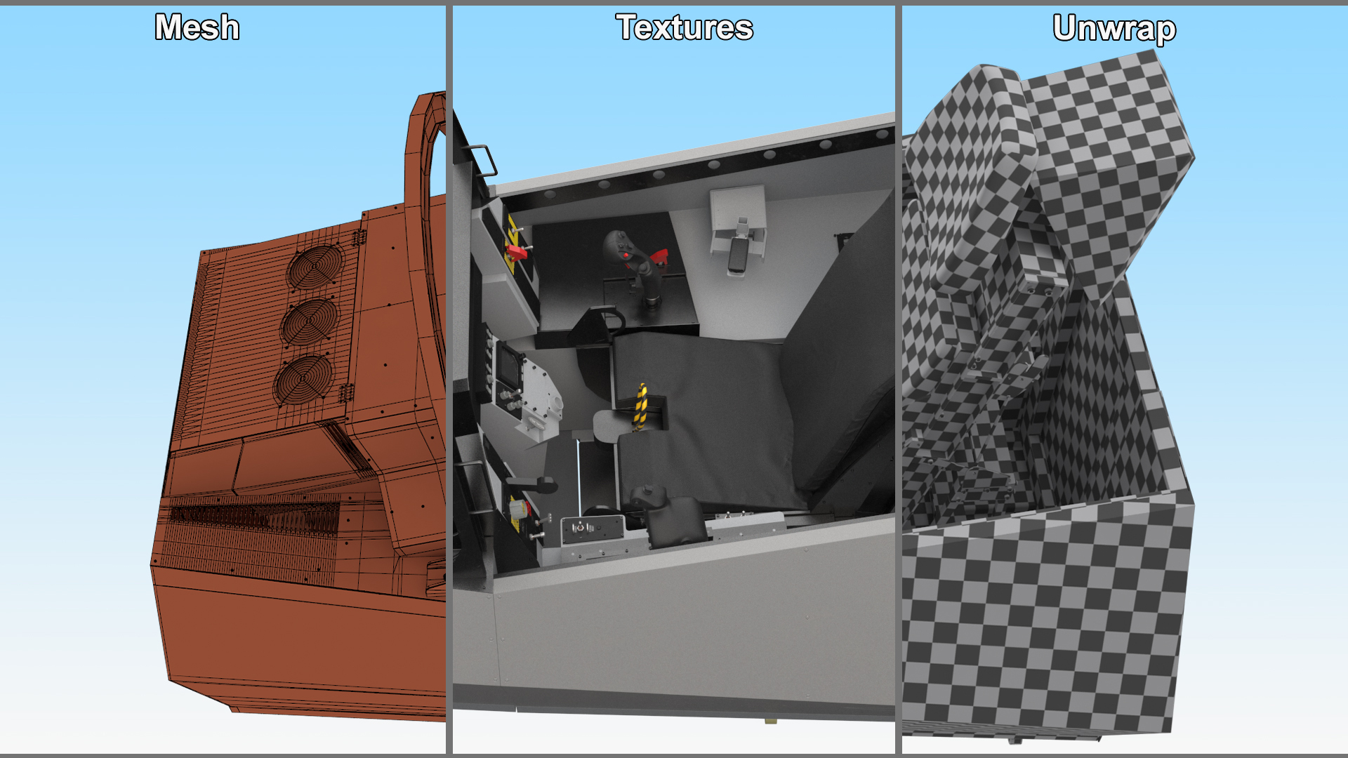 3D F-35 Fighter Cockpit Simulator Turned Off