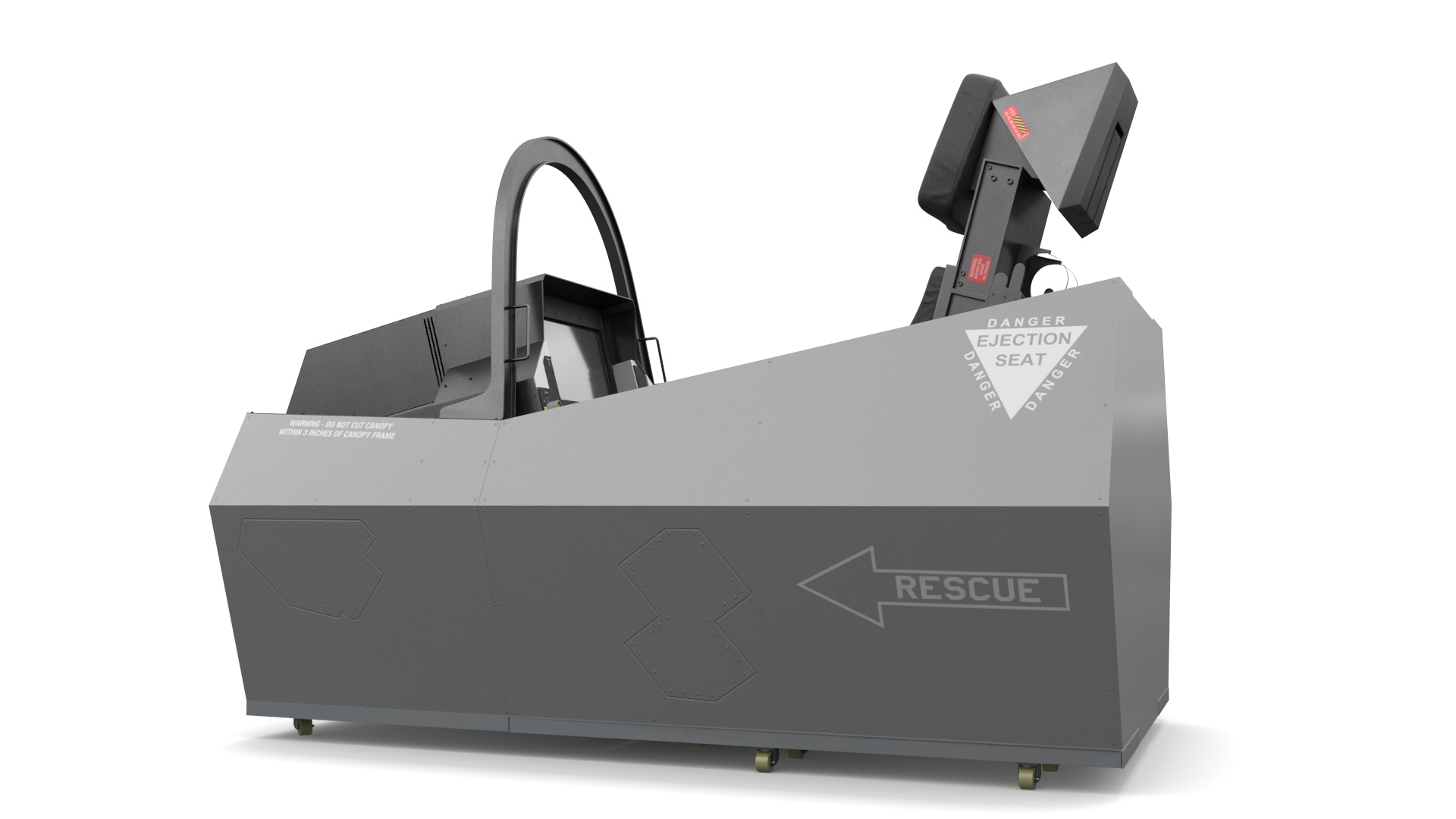 3D F-35 Fighter Cockpit Simulator Turned Off