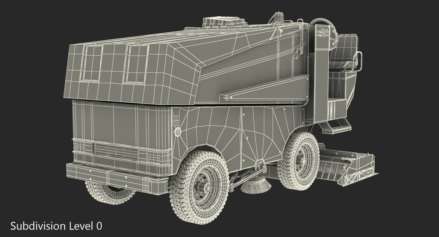 Electric Ice Resurfacer Machine Zamboni 3D model