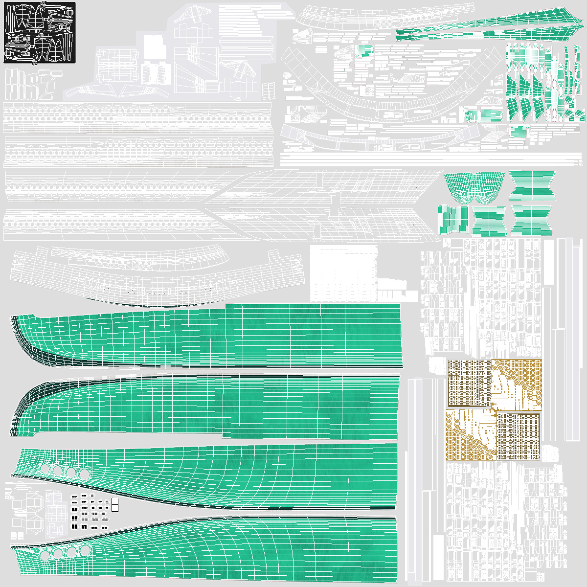 3D Passenger Cruise Ship