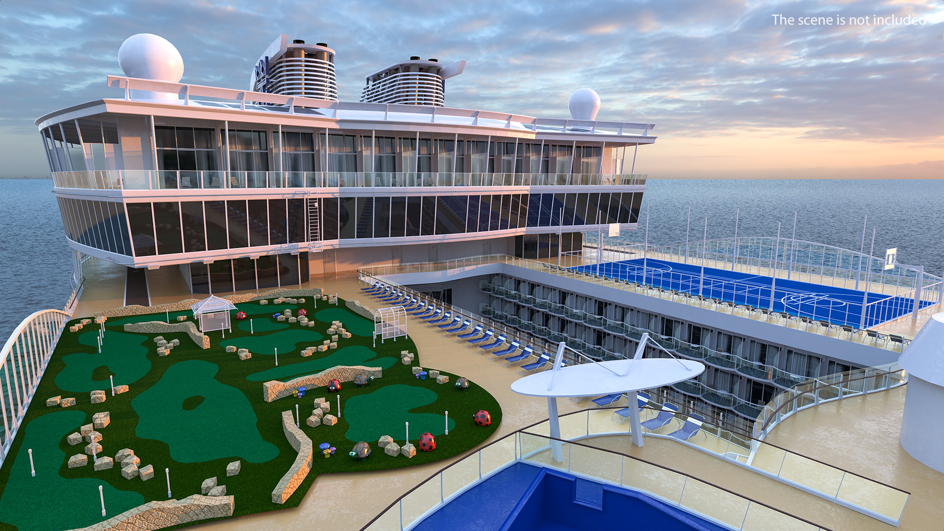 3D Passenger Cruise Ship