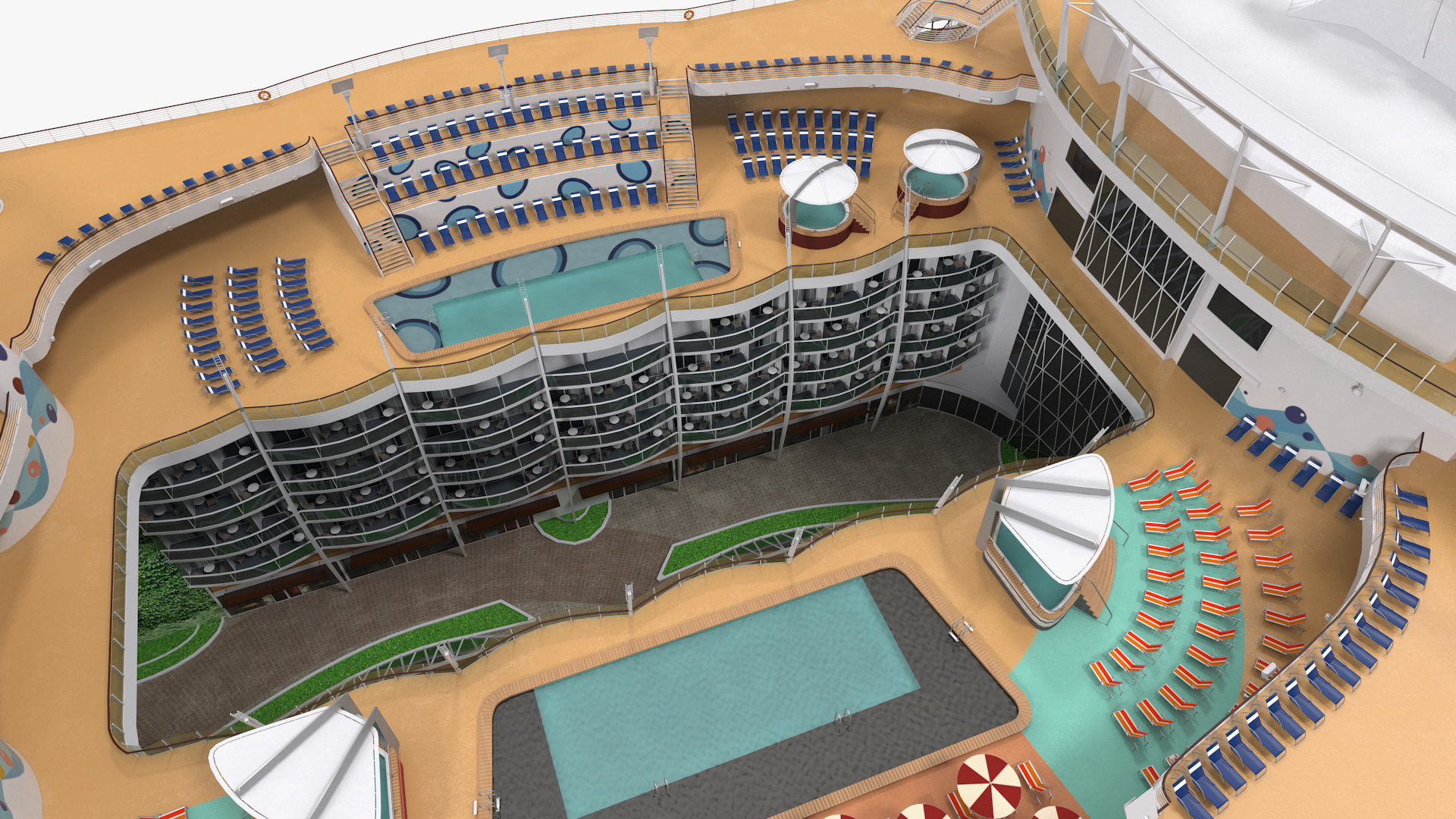 3D Passenger Cruise Ship