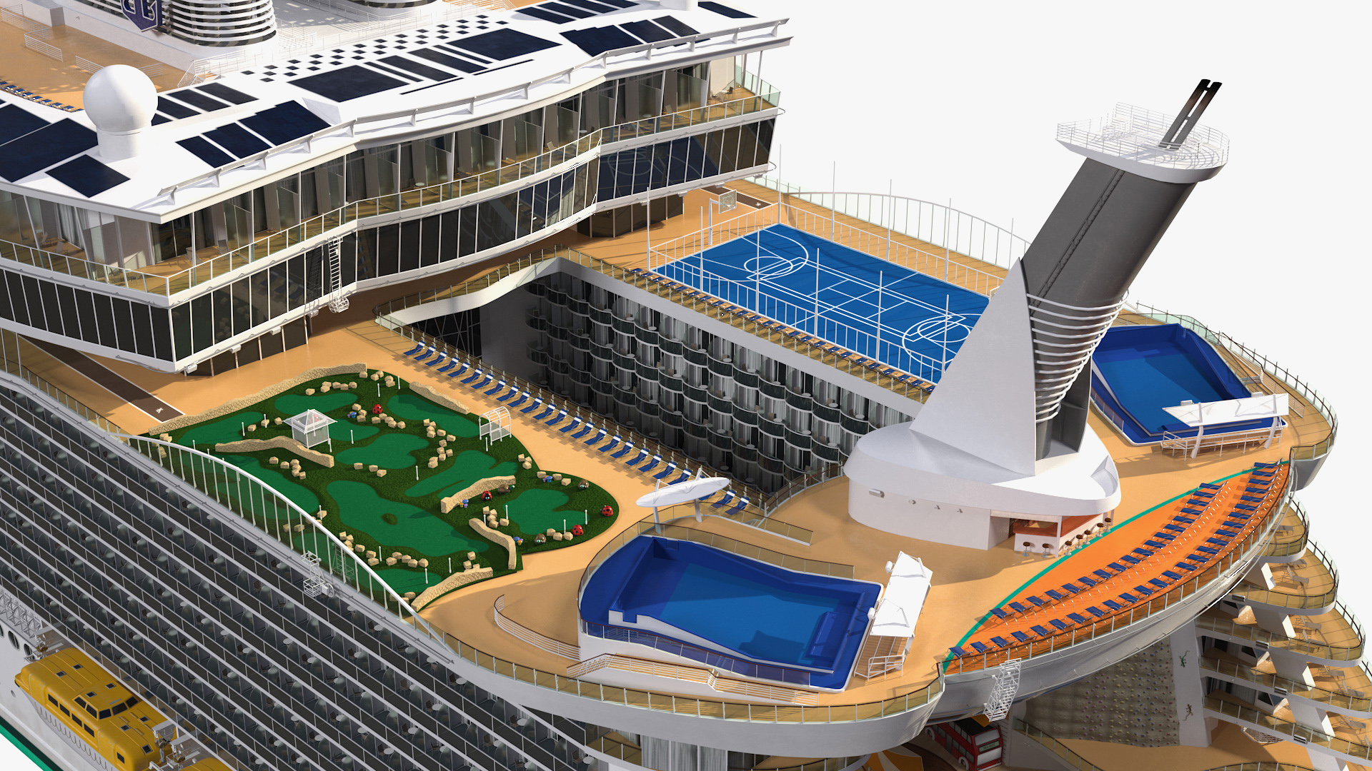 3D Passenger Cruise Ship