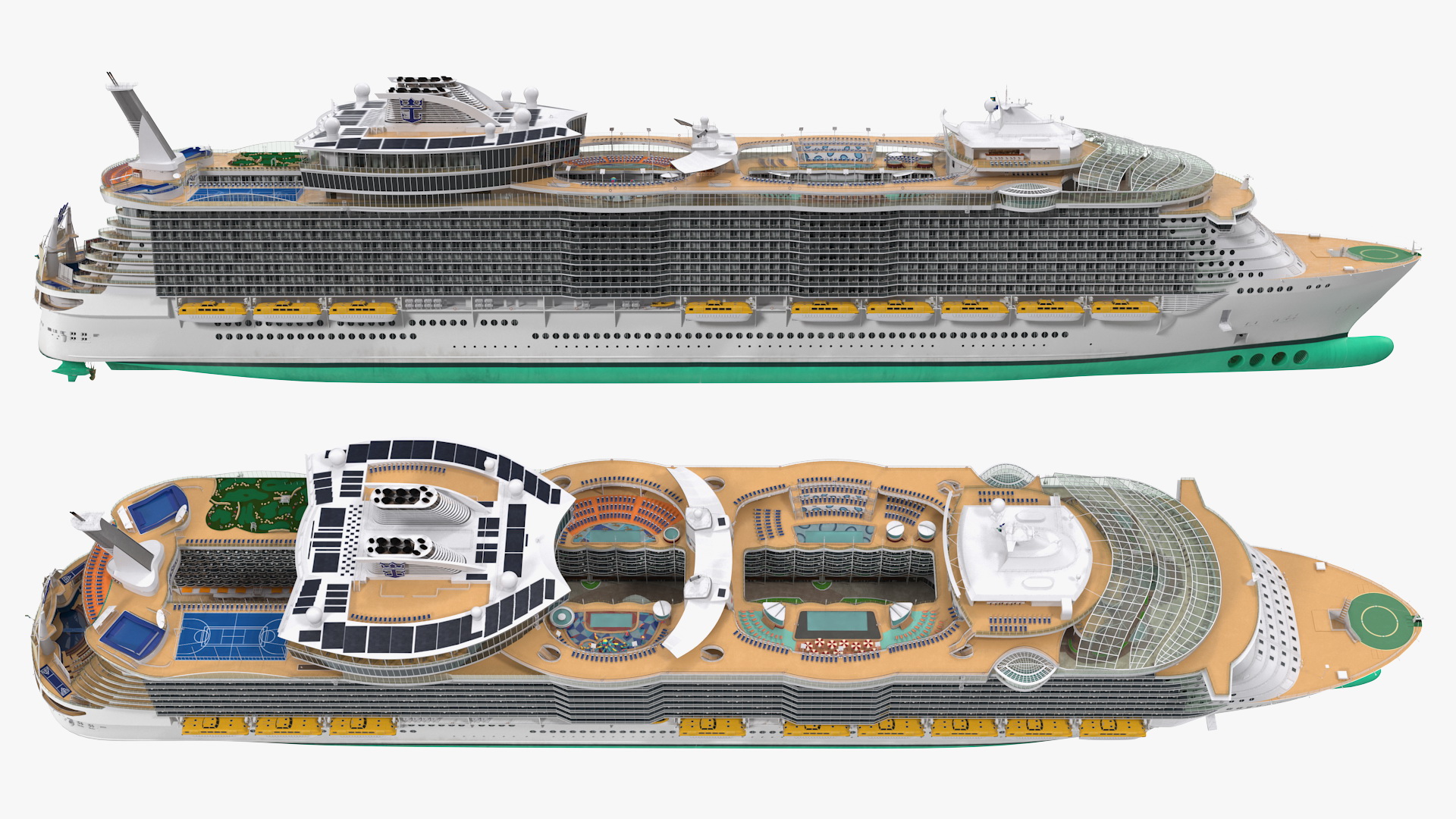 3D Passenger Cruise Ship