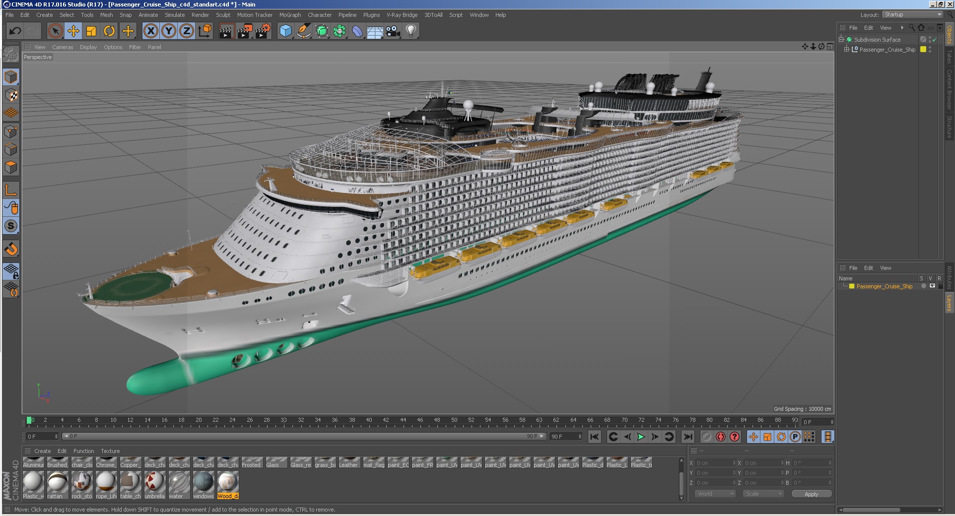 3D Passenger Cruise Ship