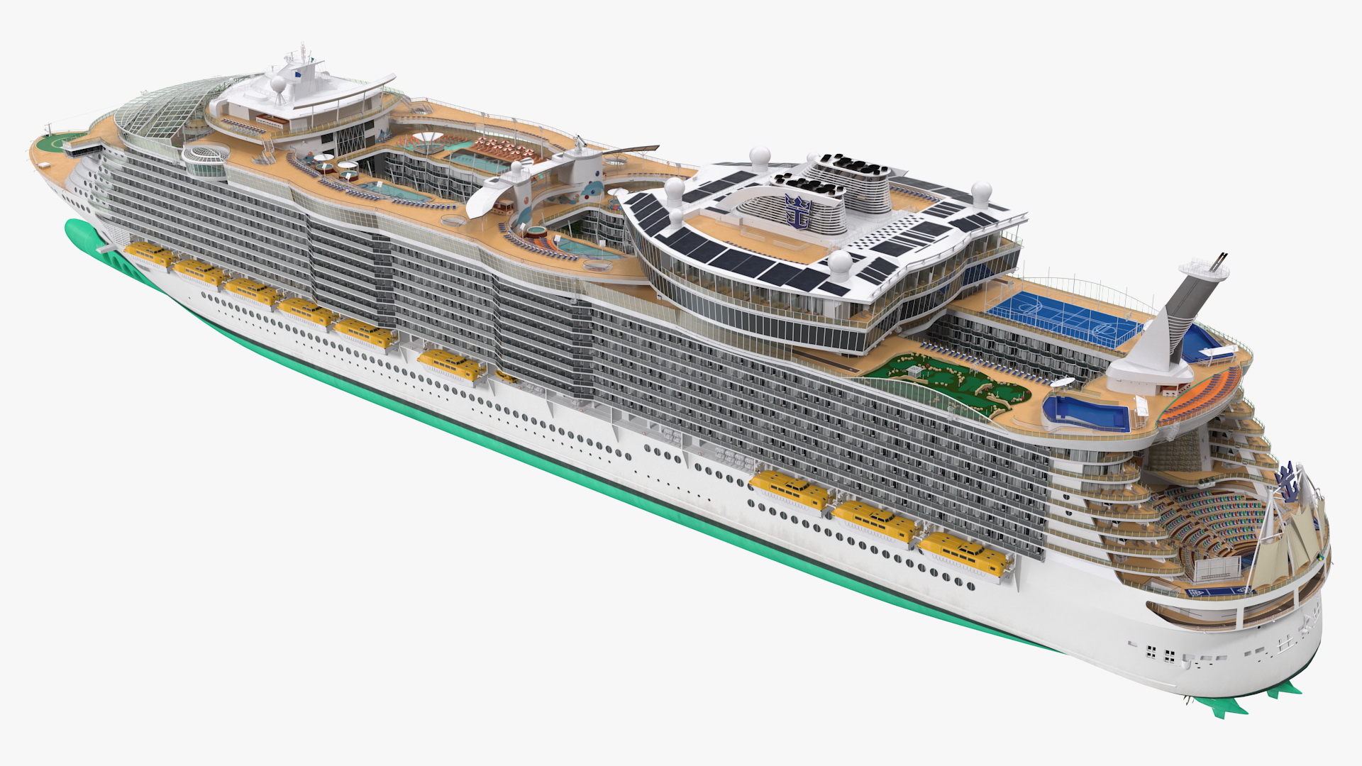 3D Passenger Cruise Ship