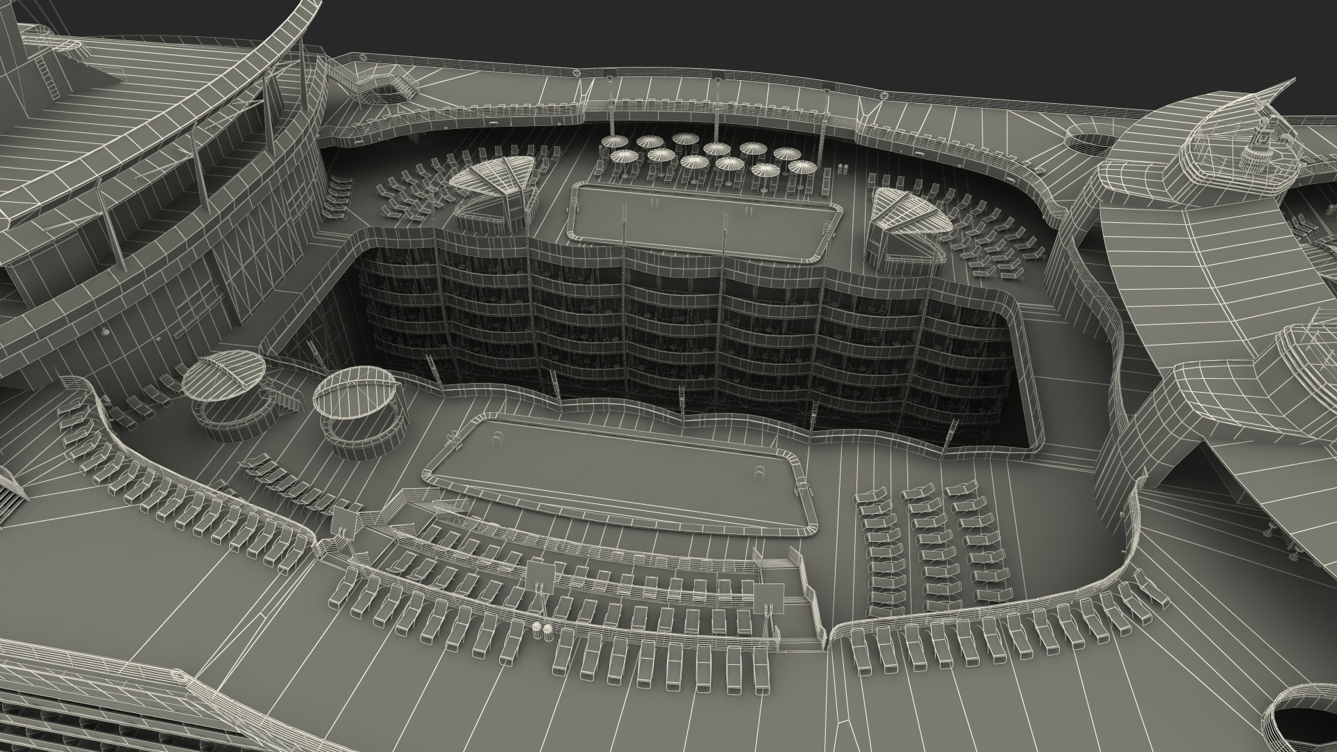 3D Passenger Cruise Ship