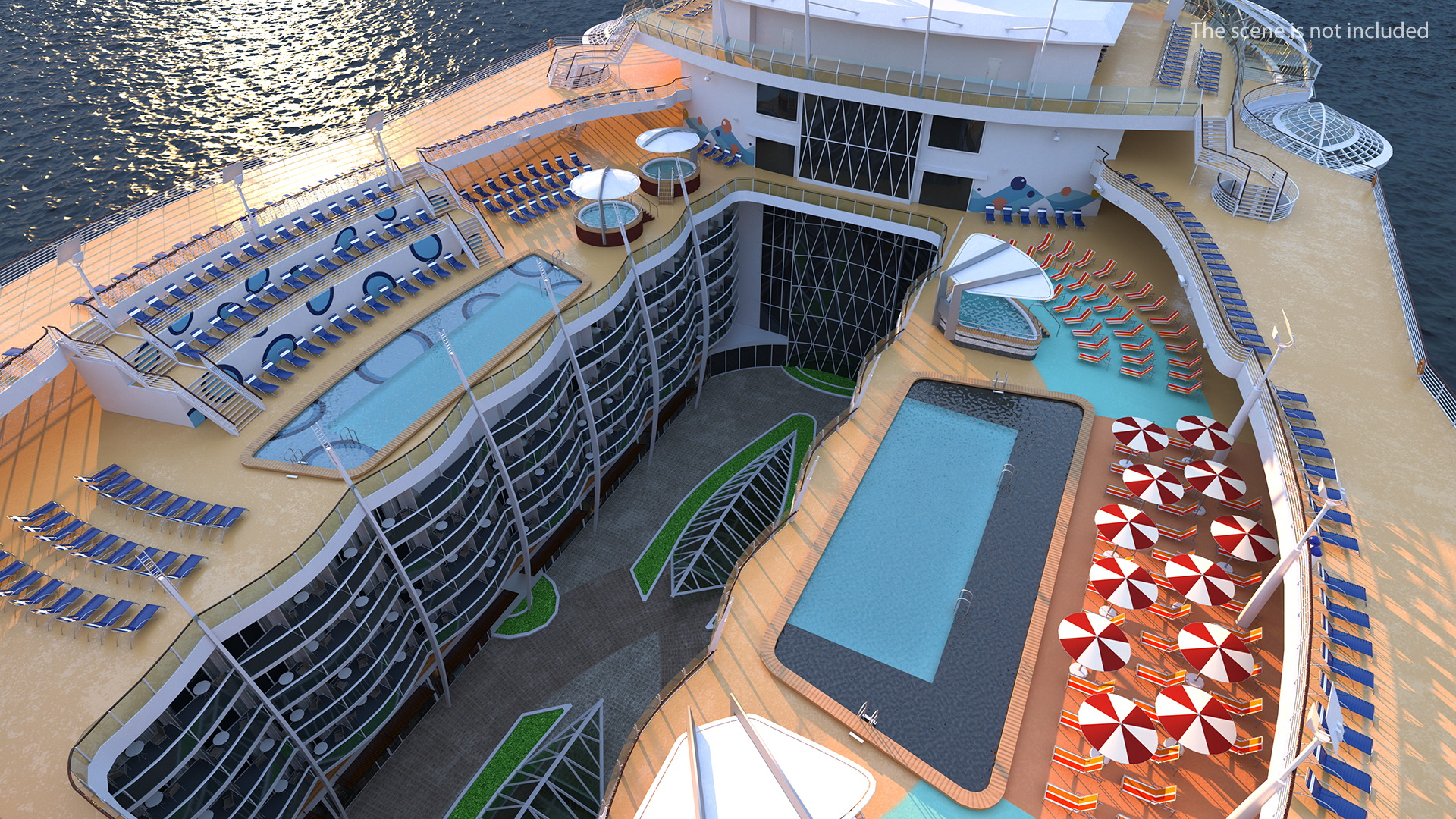 3D Passenger Cruise Ship