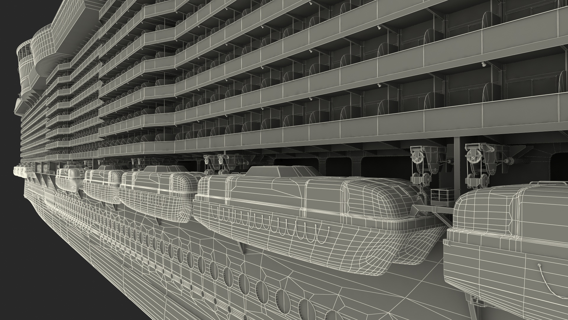 3D Passenger Cruise Ship