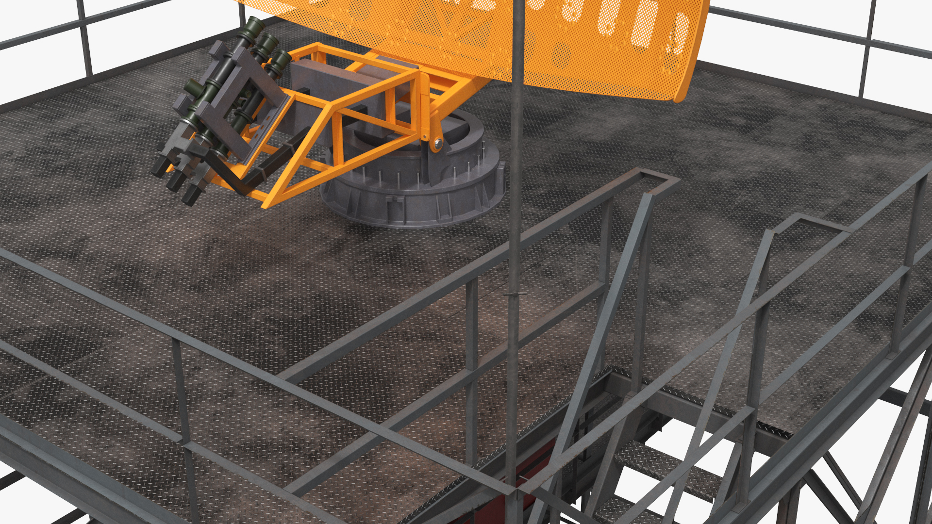 Airport Radar Antenna Tower Simplified, view 3