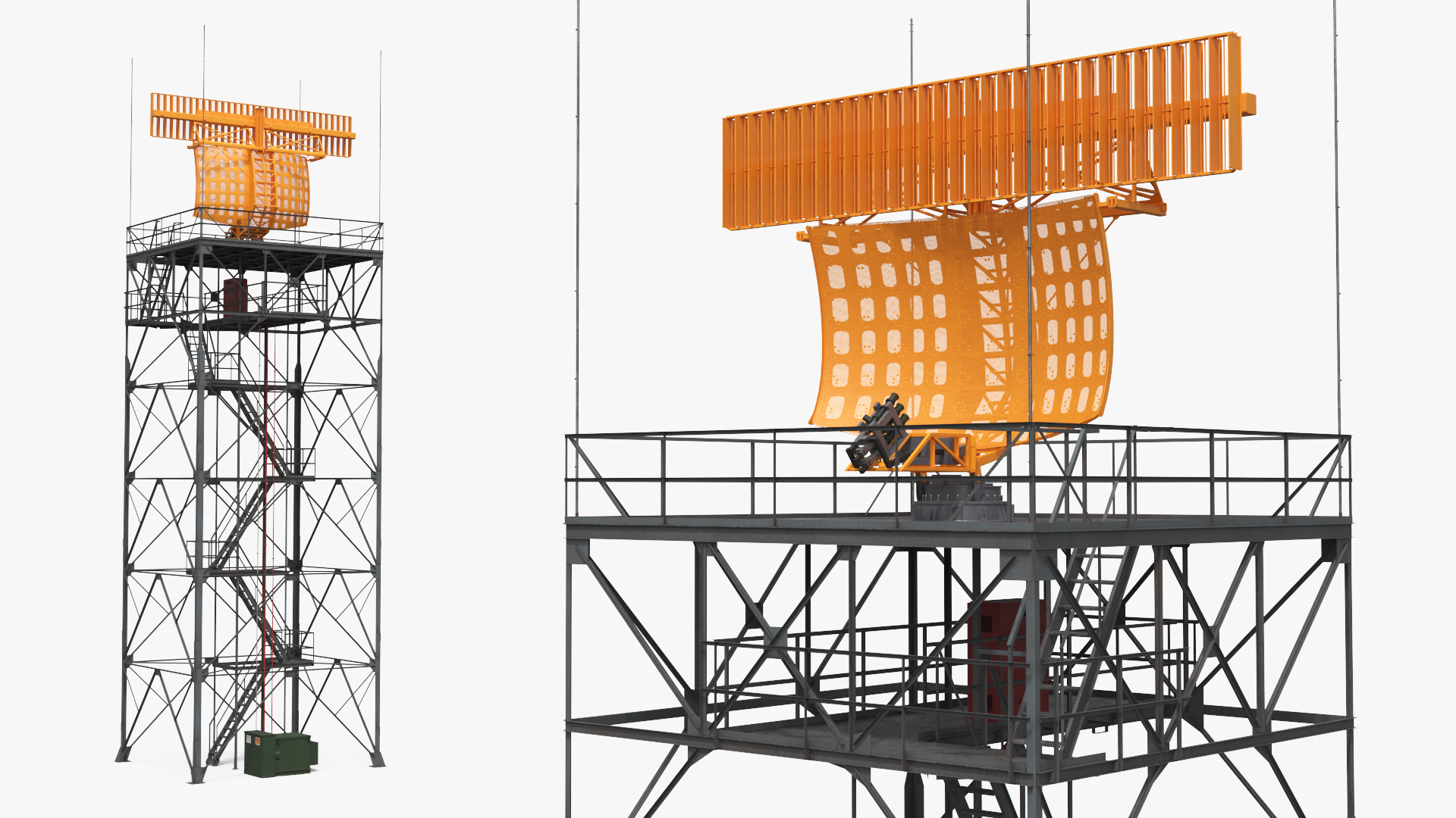 Airport Radar Antenna Tower Simplified