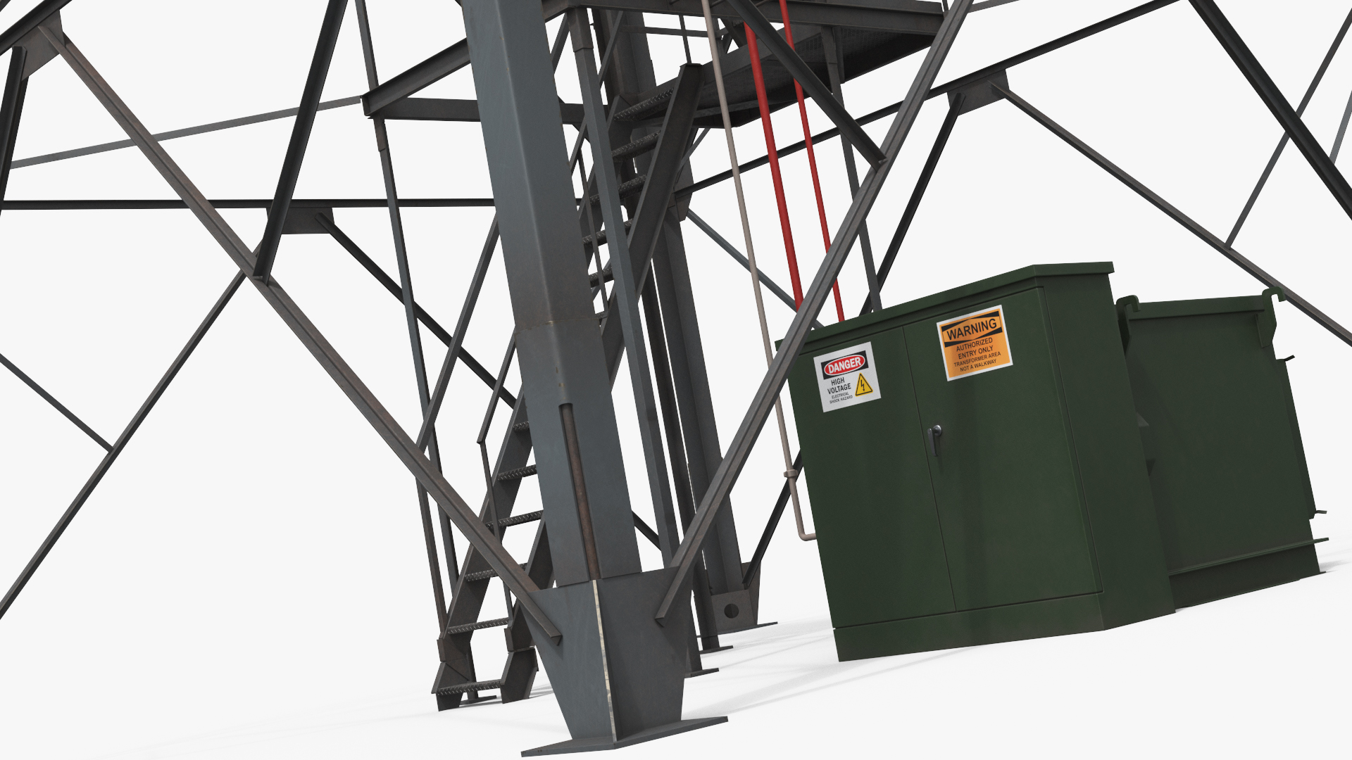 Airport Radar Antenna Tower Simplified, view 4