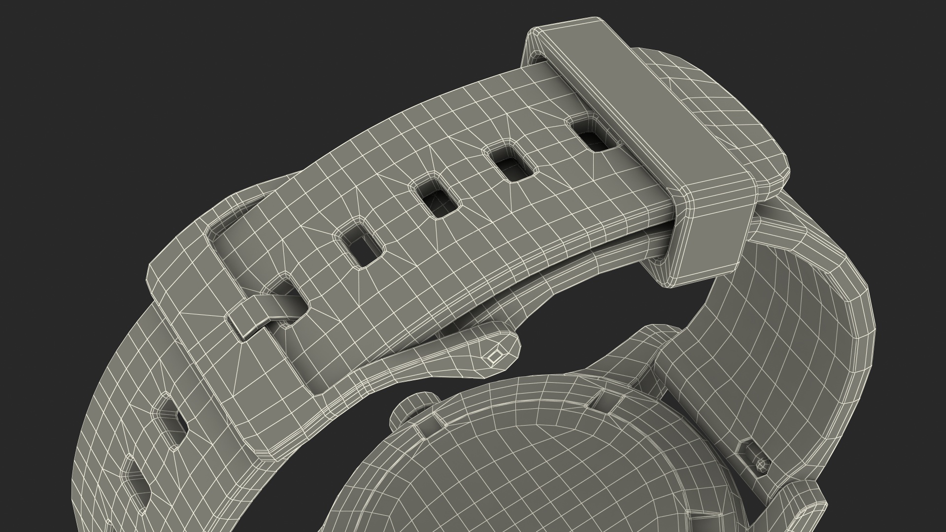 3D Modern Wrist Watch model