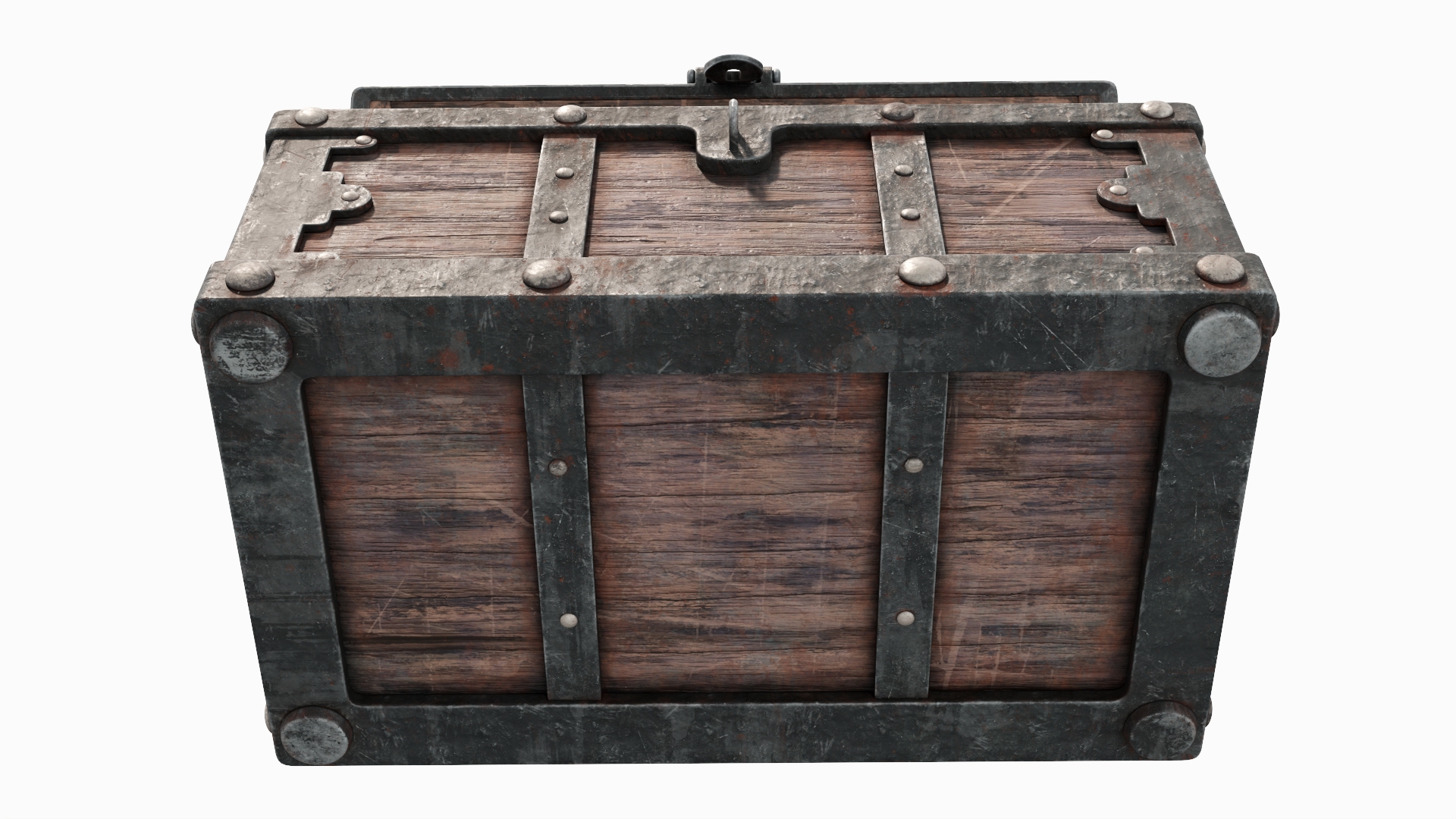 3D model Treasure Chest Open Empty