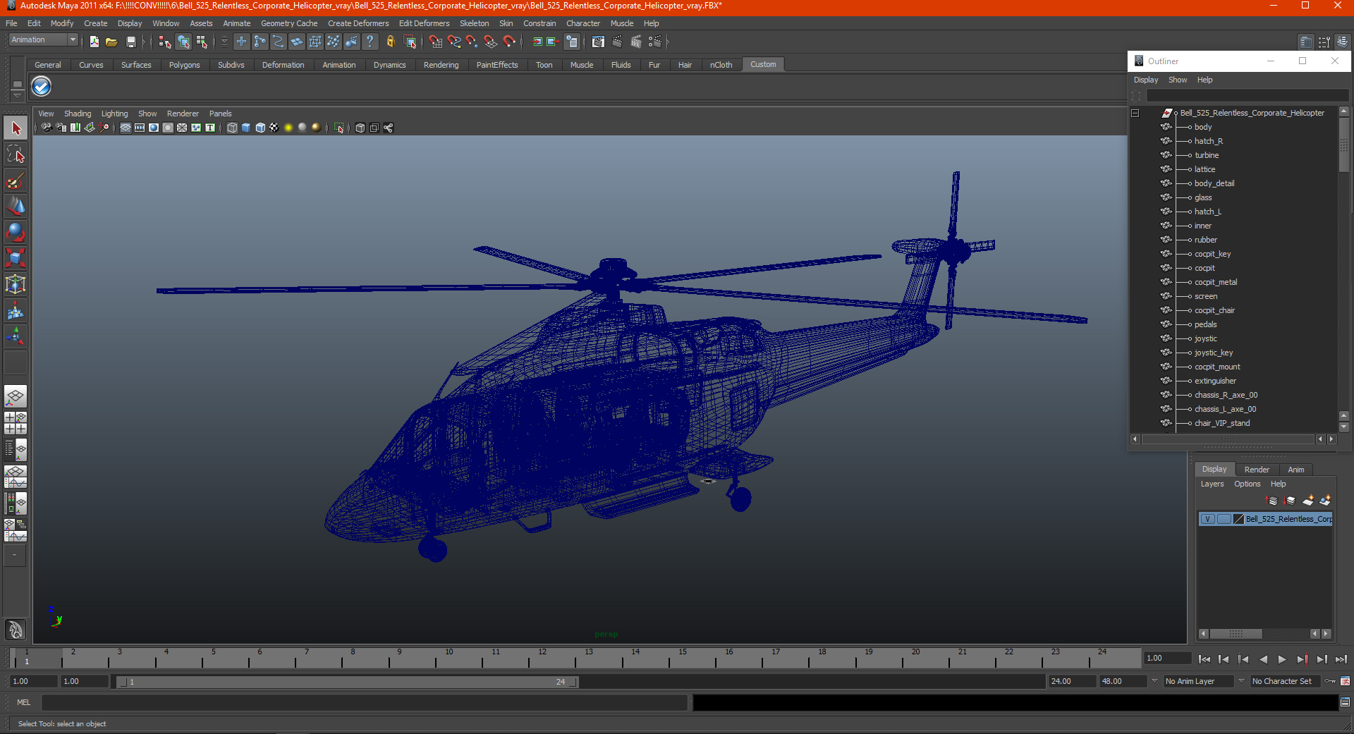 3D model Bell 525 Relentless Corporate Helicopter