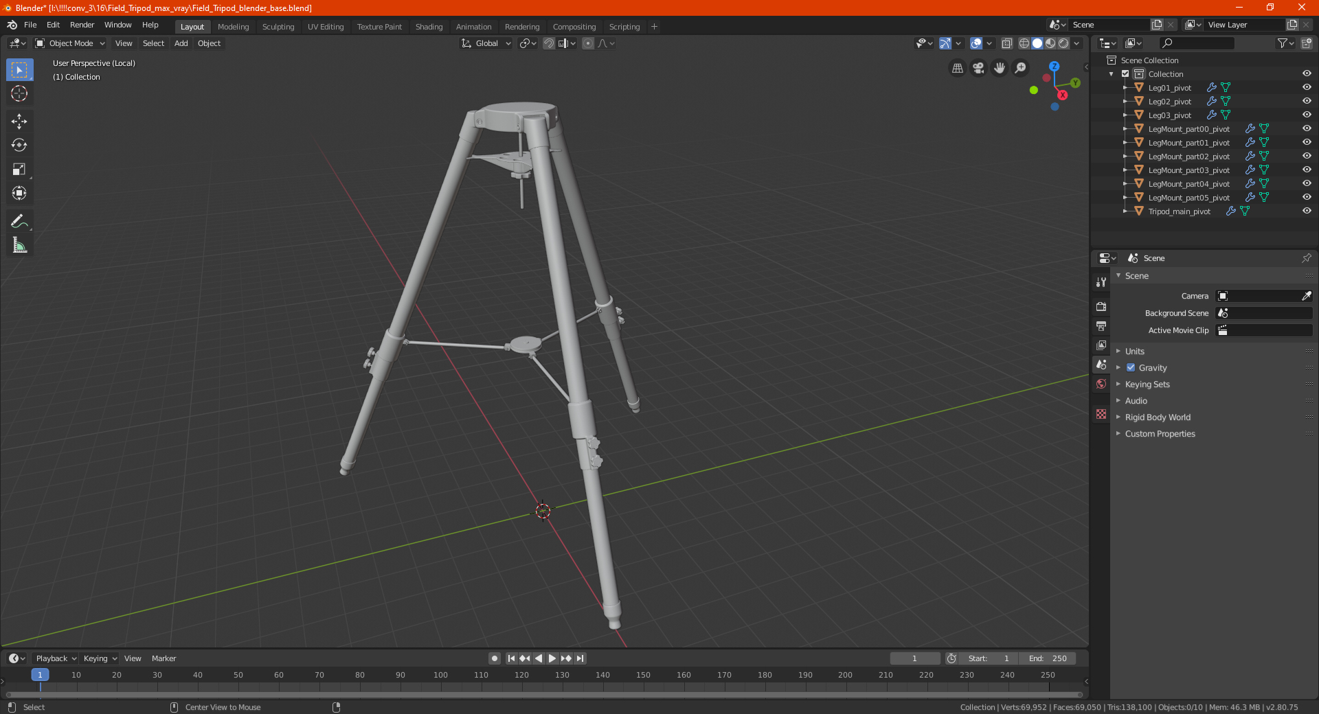 Field Tripod 3D