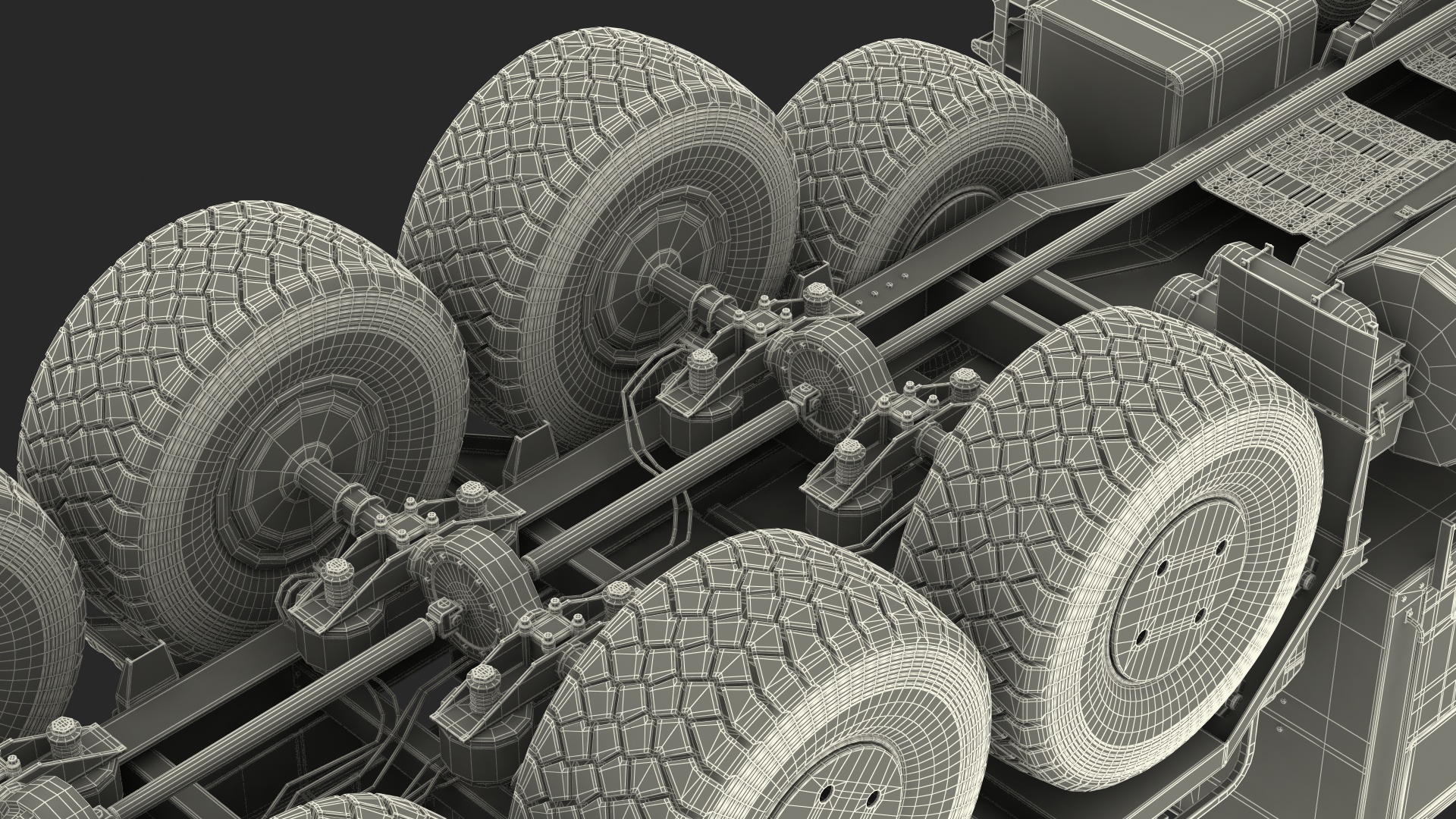 3D Transporter Oshkosh Global HET A1 with M1 Abrams model
