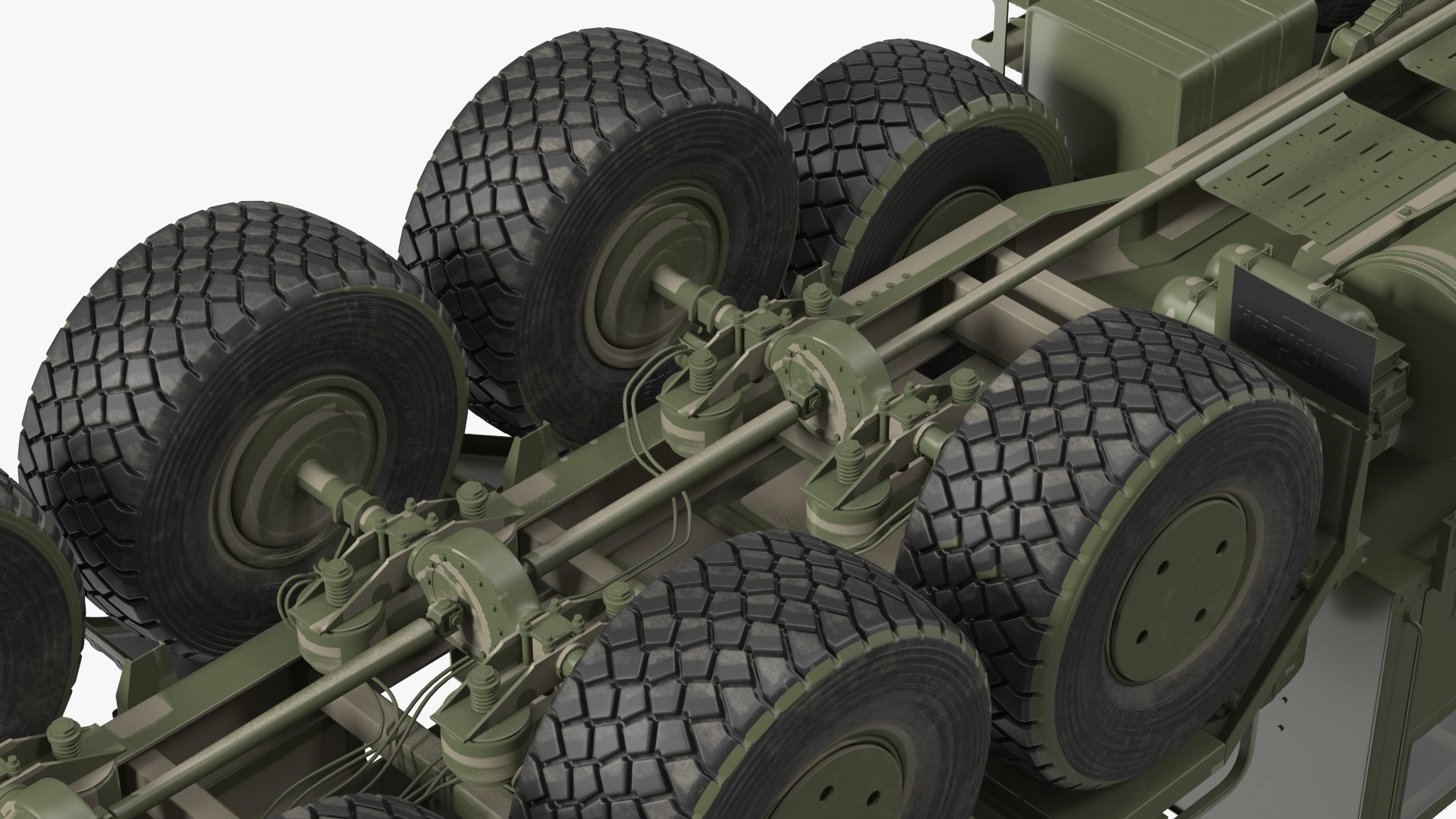 3D Transporter Oshkosh Global HET A1 with M1 Abrams model