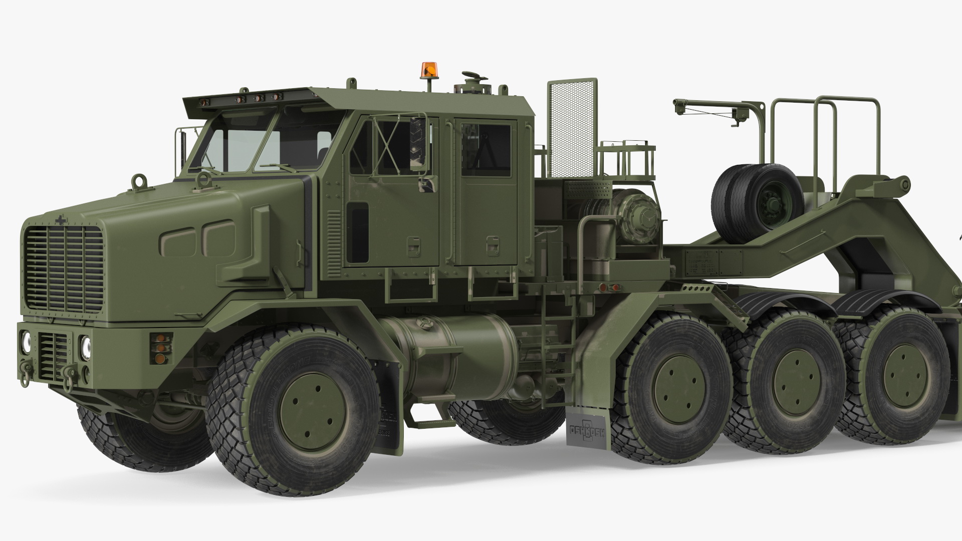 3D Transporter Oshkosh Global HET A1 with M1 Abrams model