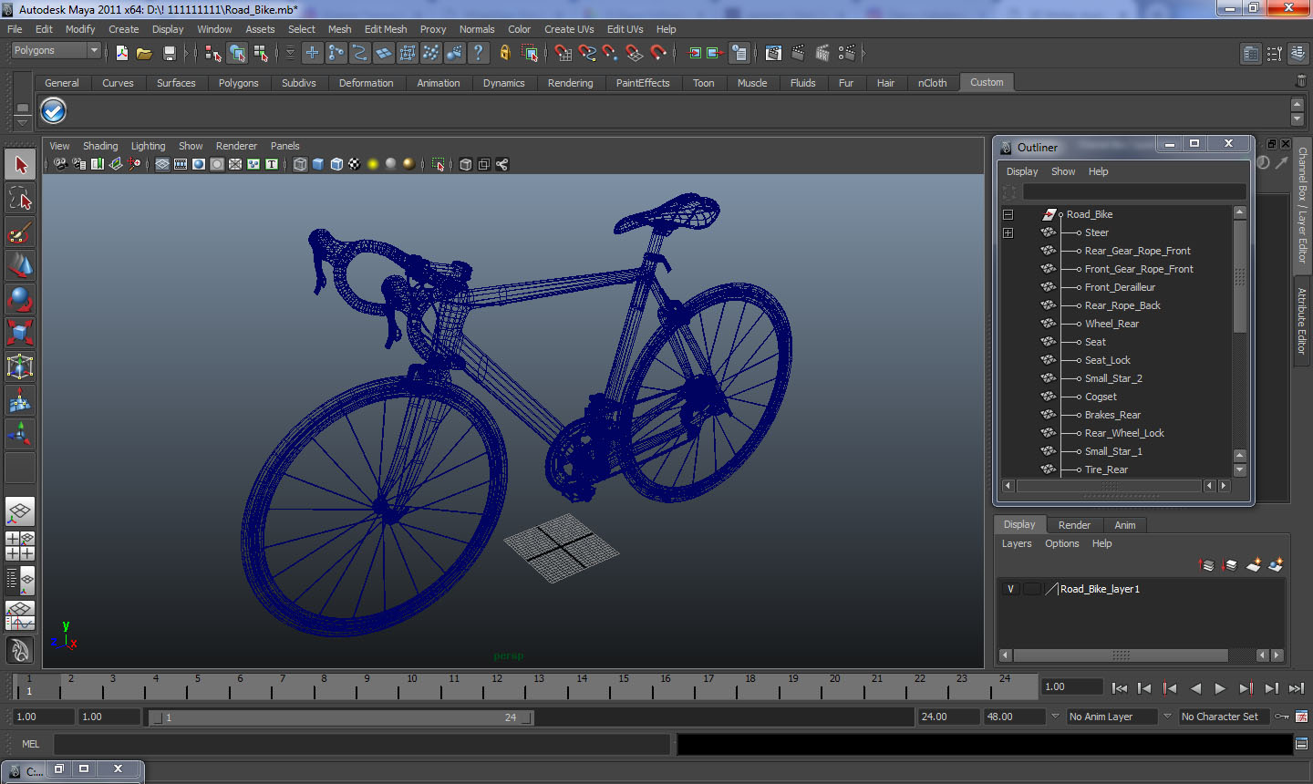 Road Bike 3D model