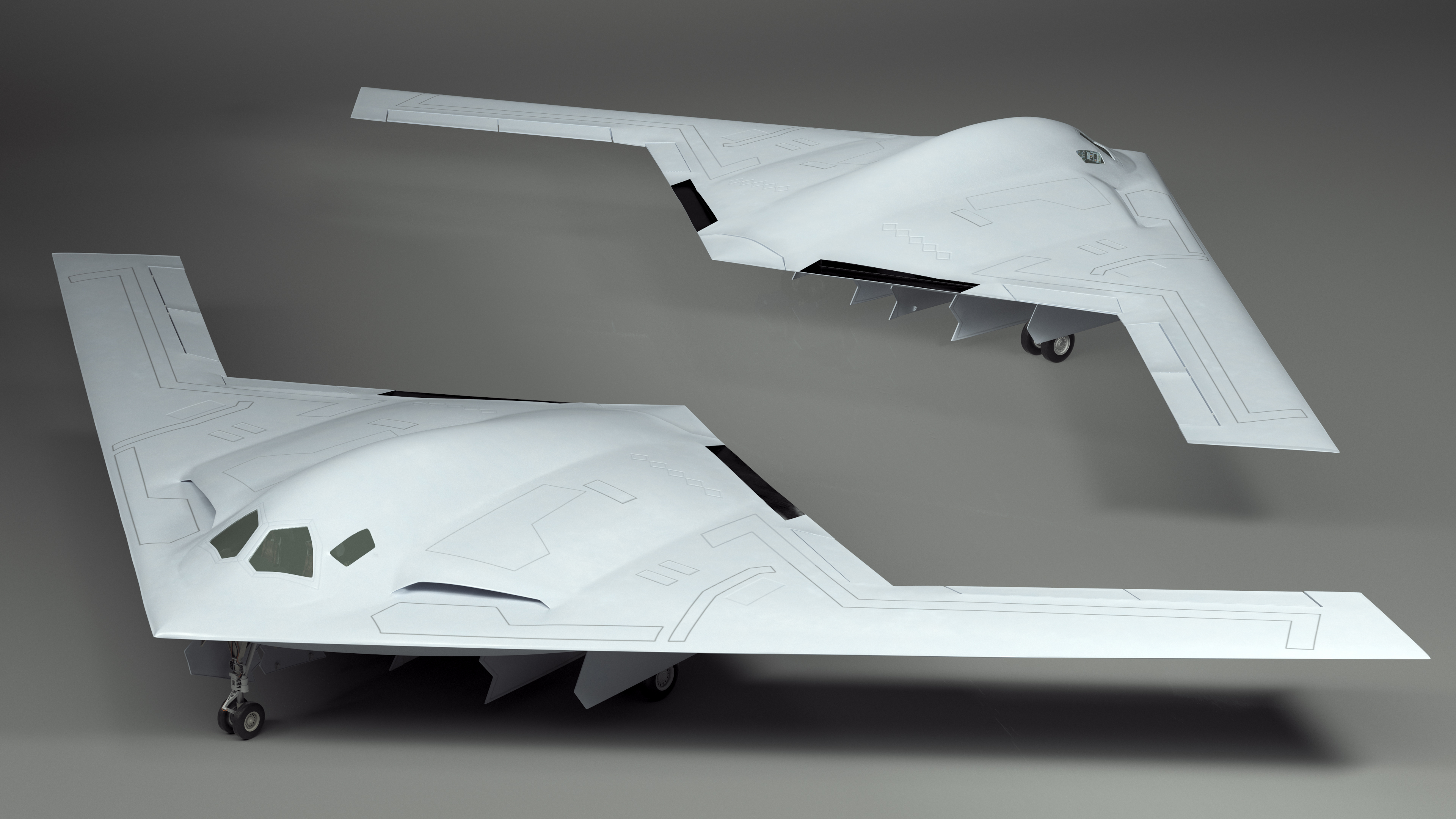 3D Long Range Strike Bomber Rigged