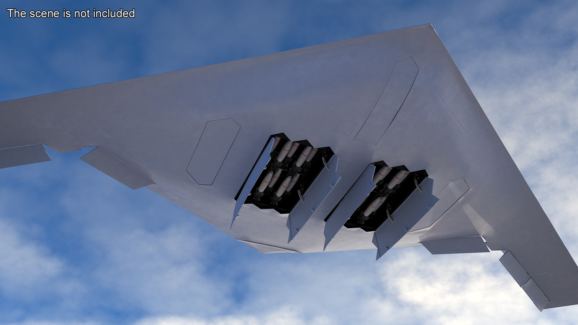 3D Long Range Strike Bomber Rigged