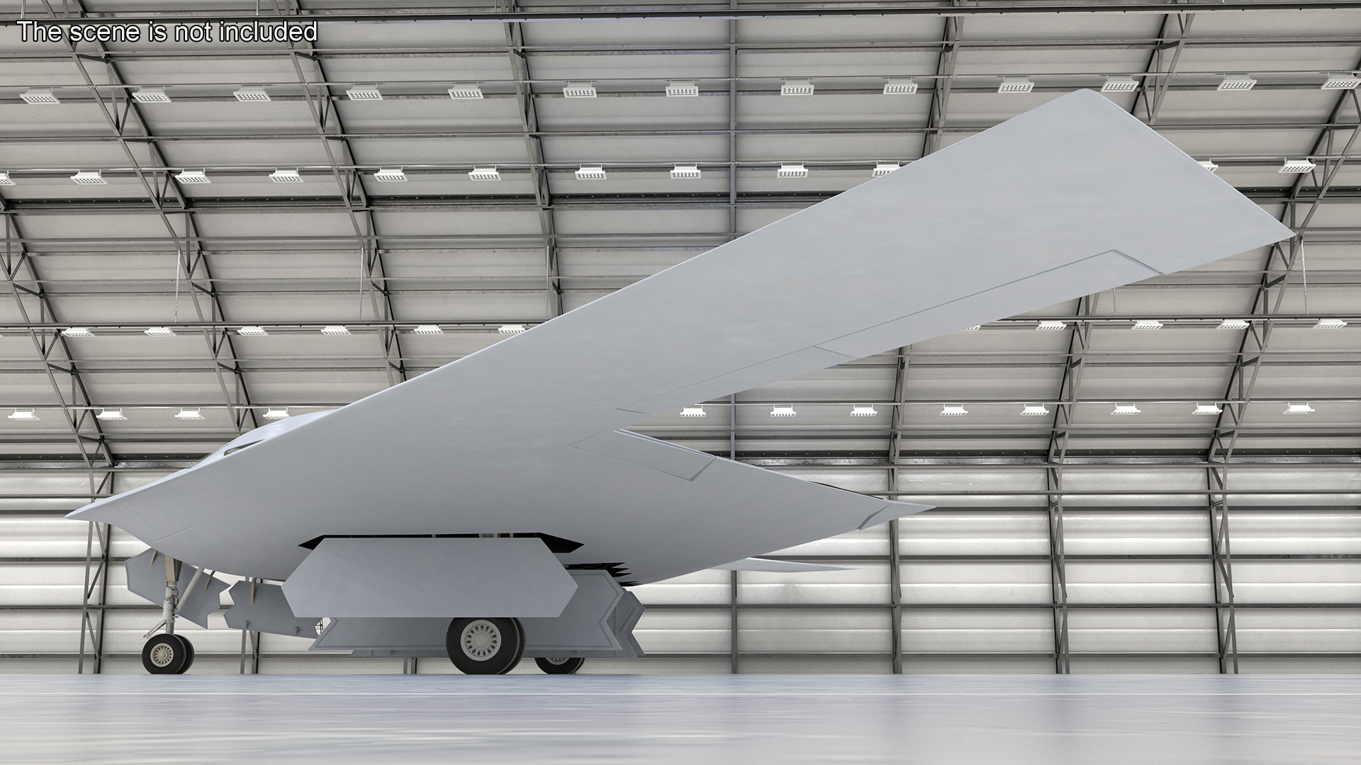 3D Long Range Strike Bomber Rigged