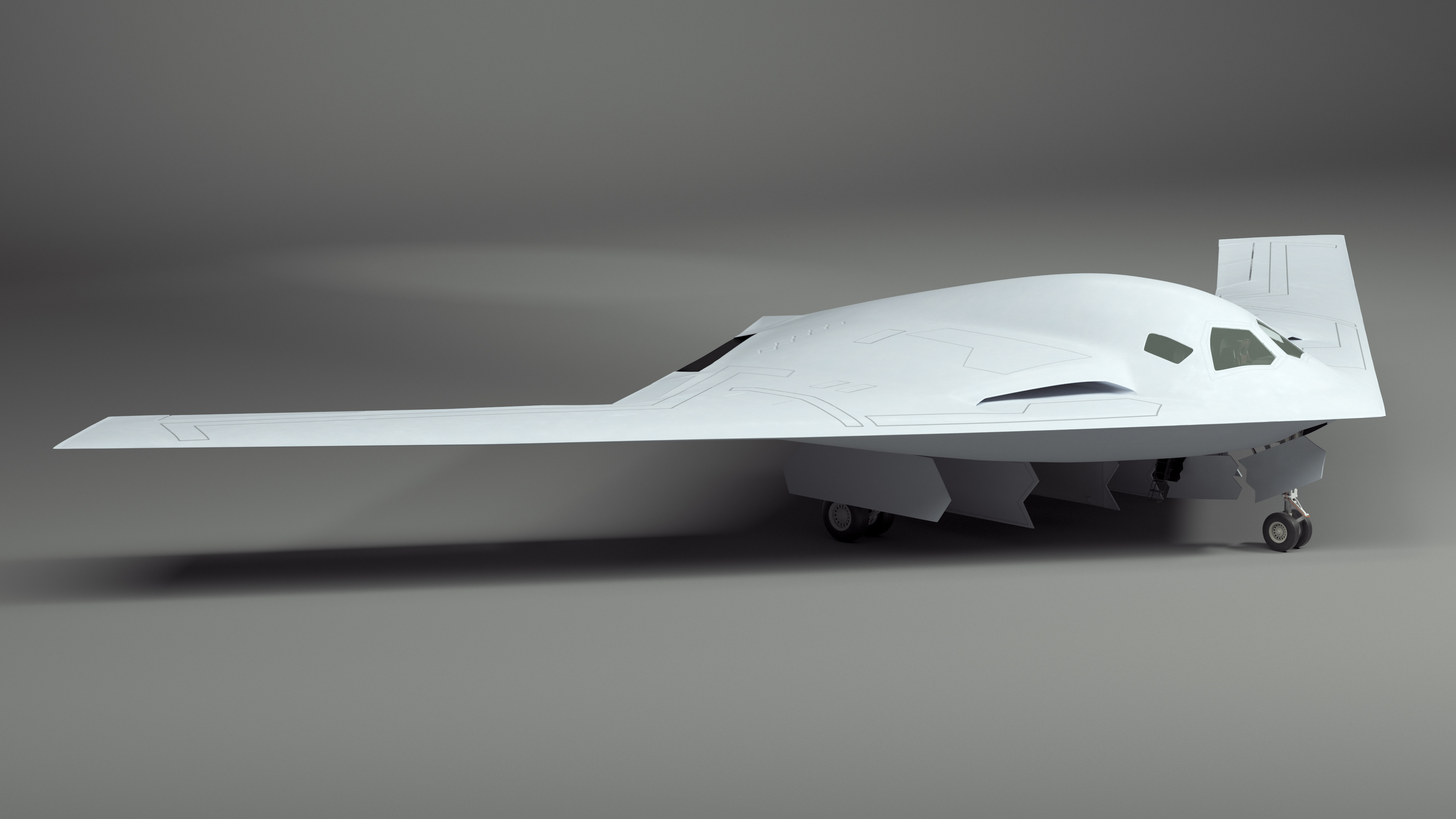 3D Long Range Strike Bomber Rigged