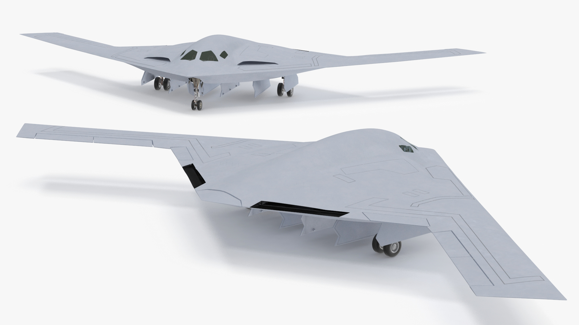 3D Long Range Strike Bomber Rigged