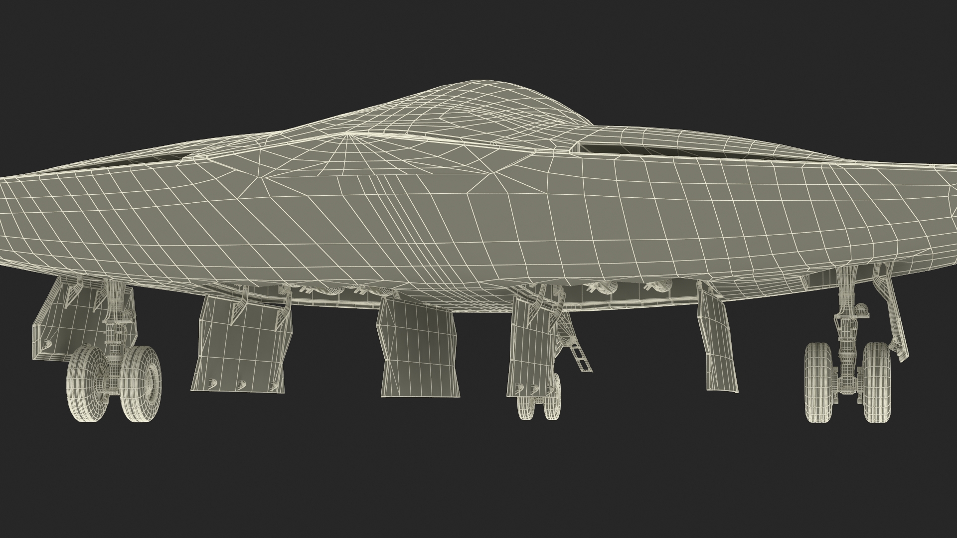 3D Long Range Strike Bomber Rigged